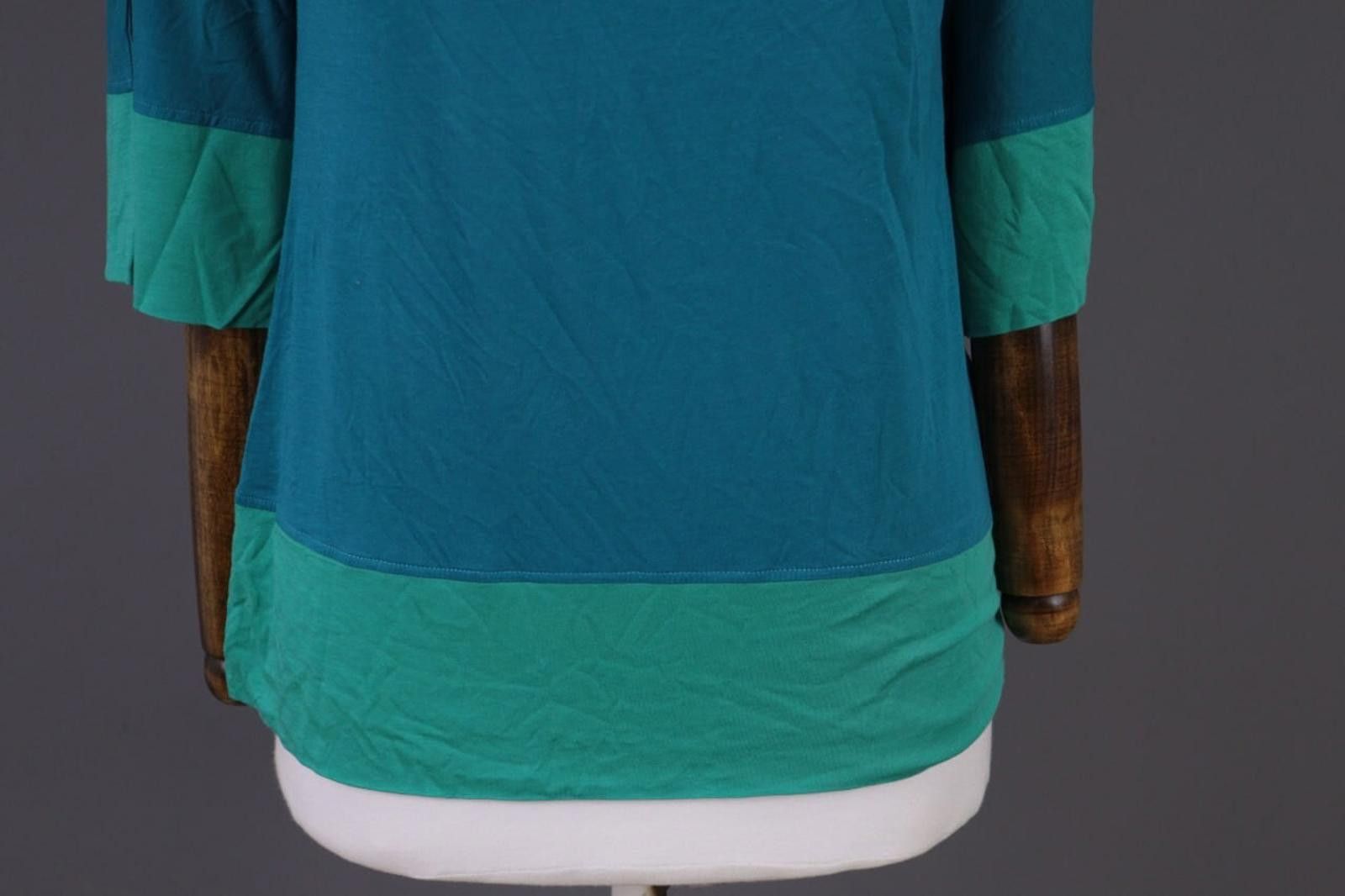 Designer Toast Blue 3/4 Sleeve Relaxed Summer Blouse Shirt Size 8 Size M / US 6-8 / IT 42-44 - 4 Thumbnail