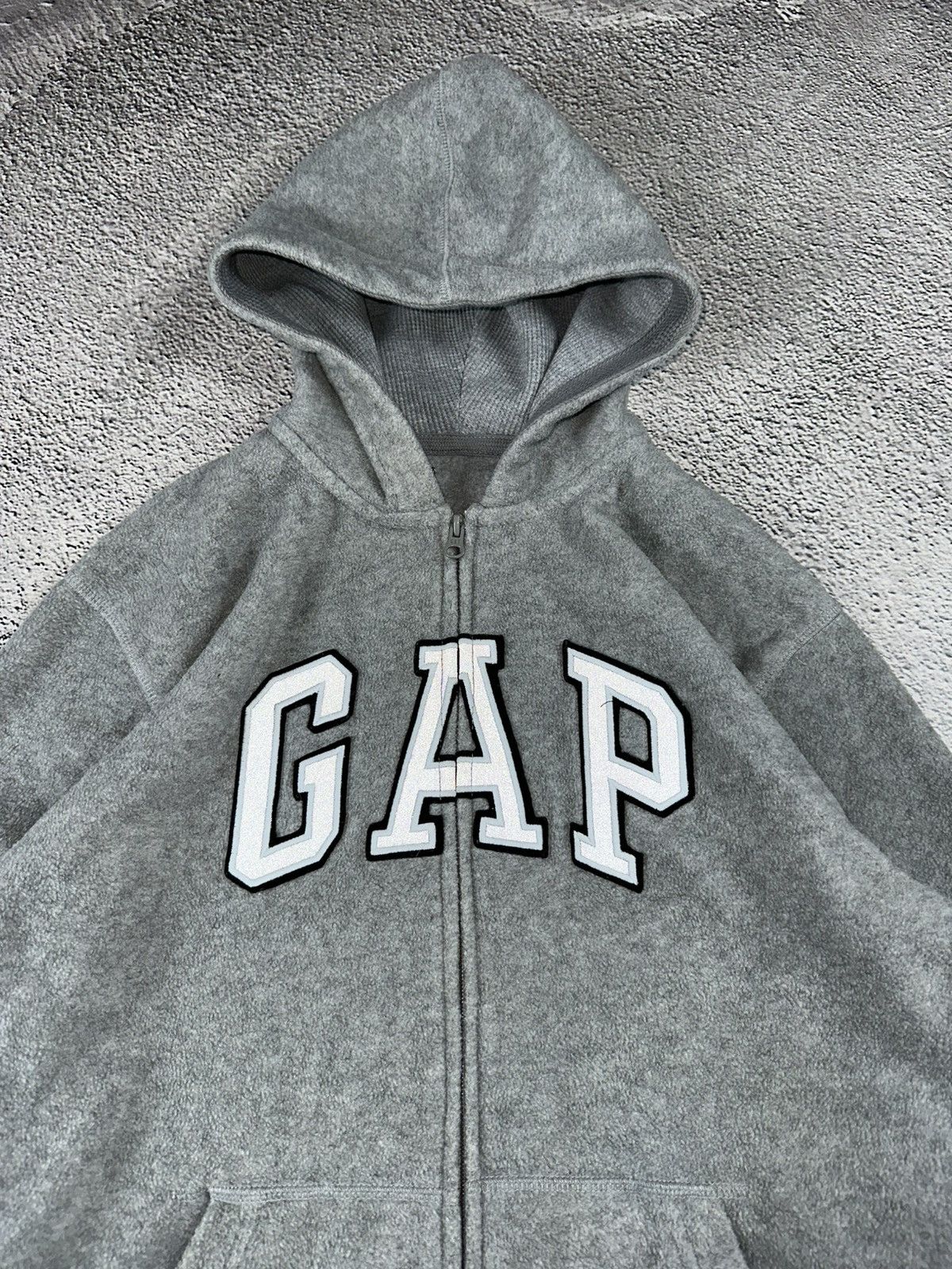 Gap Gap Fleece Full Zip Hoodie Reflective Big Logo Sportwear Size US M / EU 48-50 / 2 - 7 Thumbnail