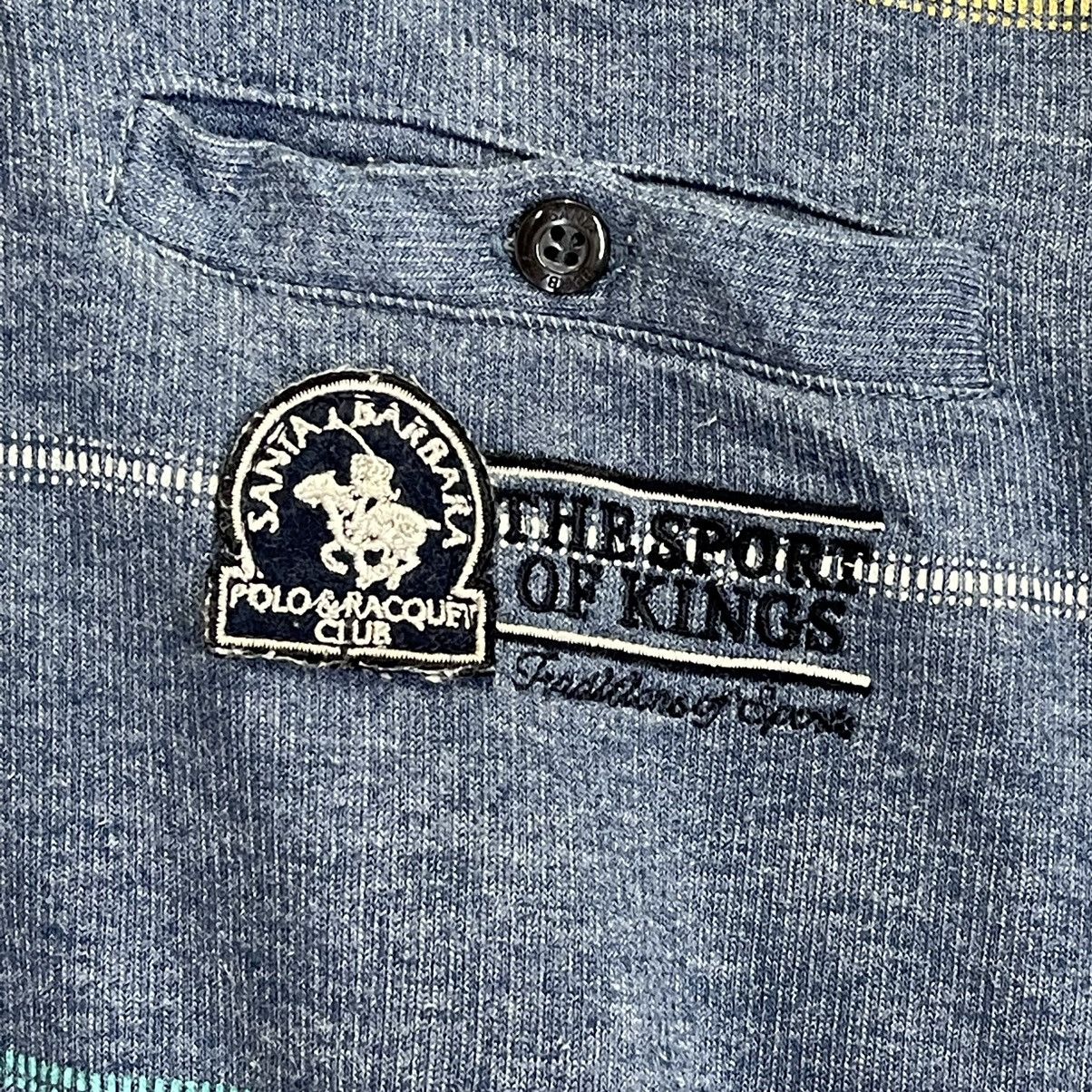 Beverly Hills Polo Club × Japanese Brand × Polo Ralph Lauren Santa barbara Small Logo Halfzip Sweatshirt Size US M / EU 48-50 / 2 - 5 Thumbnail