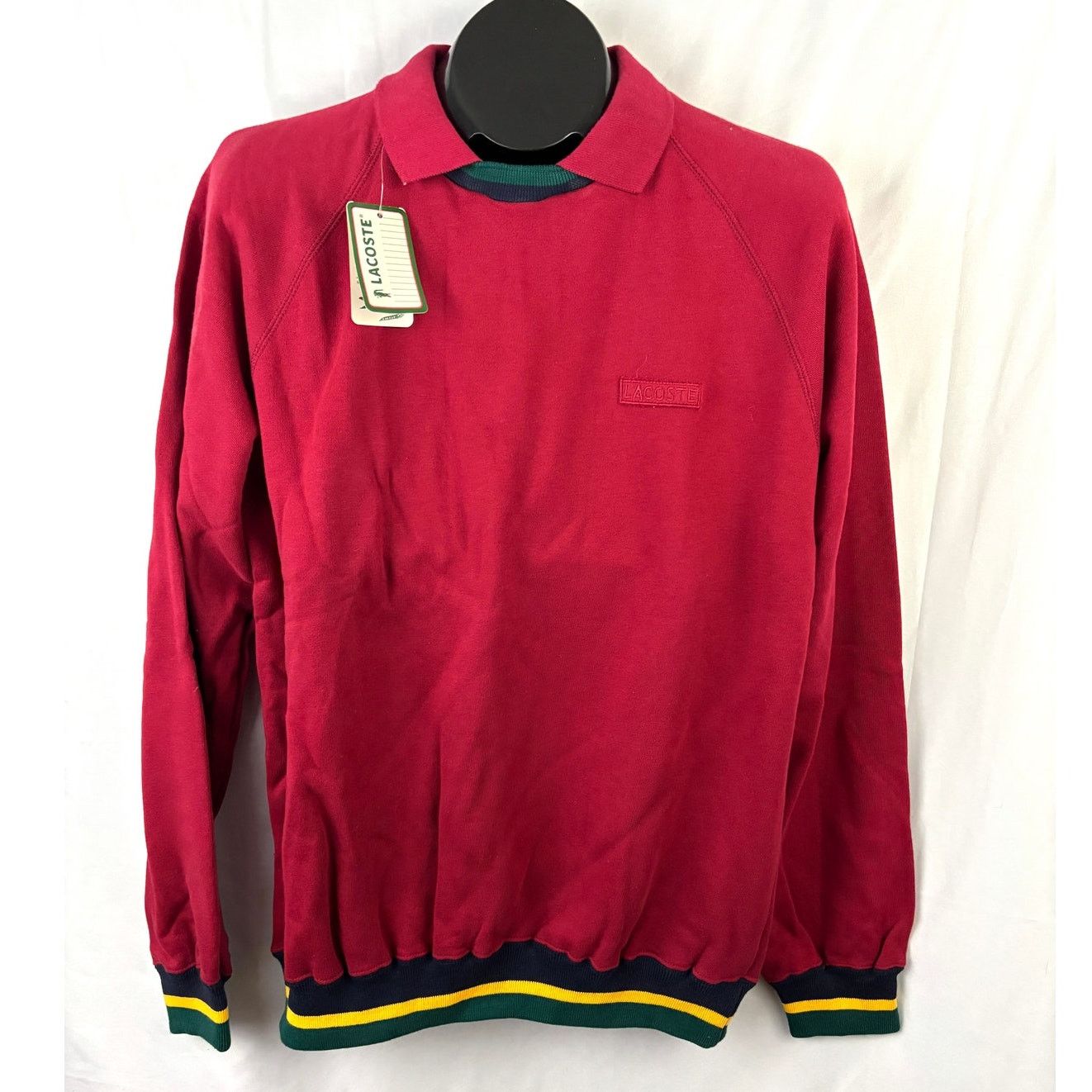 Lacoste Vintage Lacoste IZOD Red Long Sleeve Polo Shirt Medium NEW Size US M / EU 48-50 / 2 - 1 Thumbnail