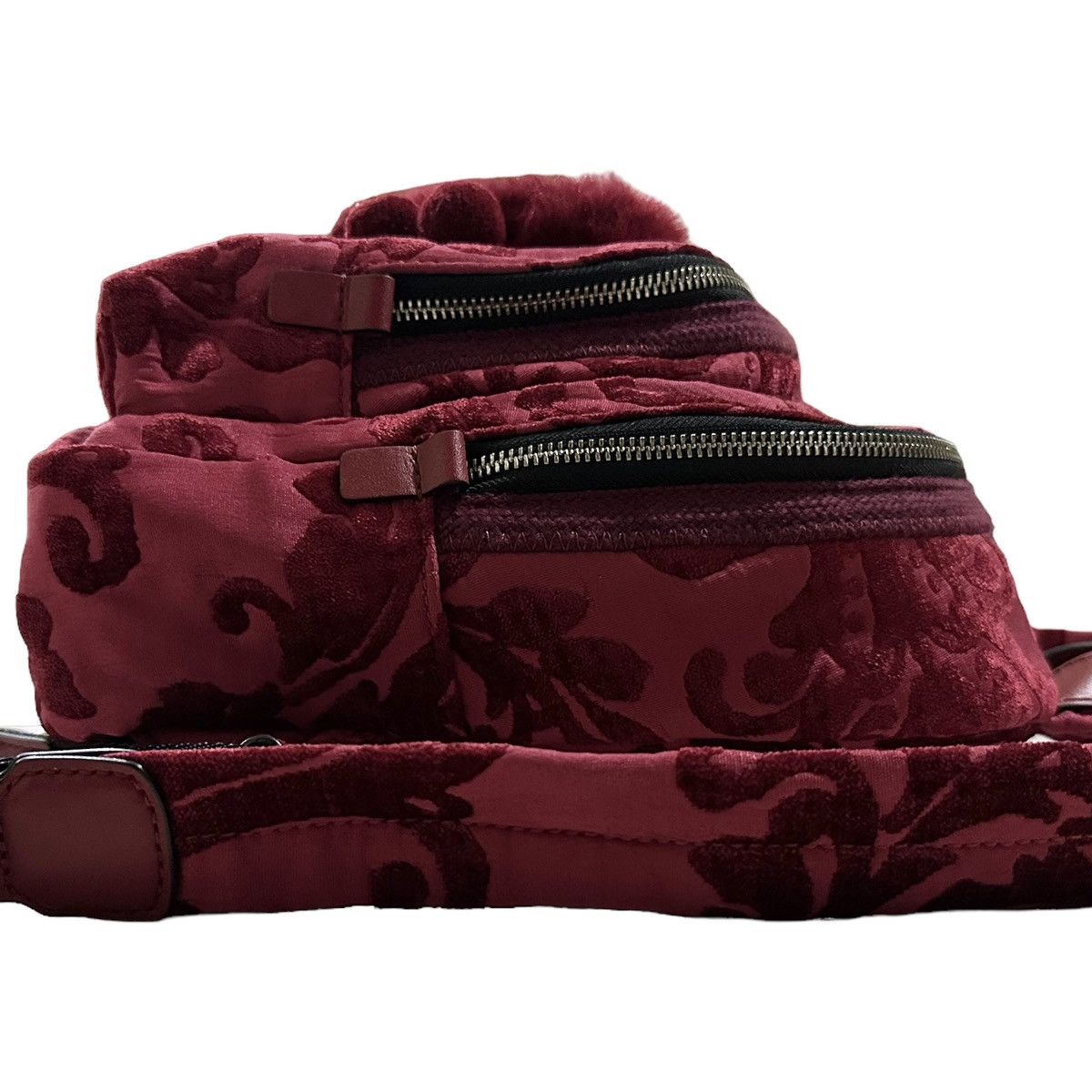 Marc Jacobs Grailed🔥MARC JACOBS Mini Damask Double Zip Velvet Backpack Size ONE SIZE - 2 Thumbnail