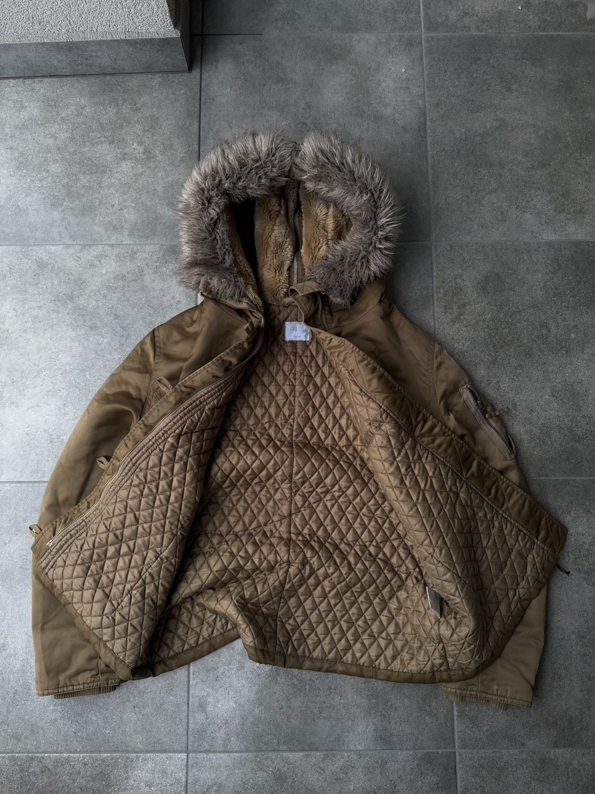 Hysteric Glamour Vintage If Six Was Nine Style Puffer Bomber Jacket Fur Hood Size M / US 6-8 / IT 42-44 - 6 Thumbnail