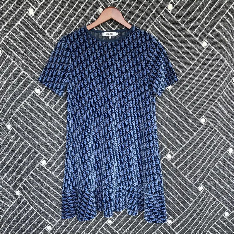 Dior Dior Blue Cotton Blend Dress for Women 0089 Size XS / US 0-2 / IT 36-38 - 1 Thumbnail