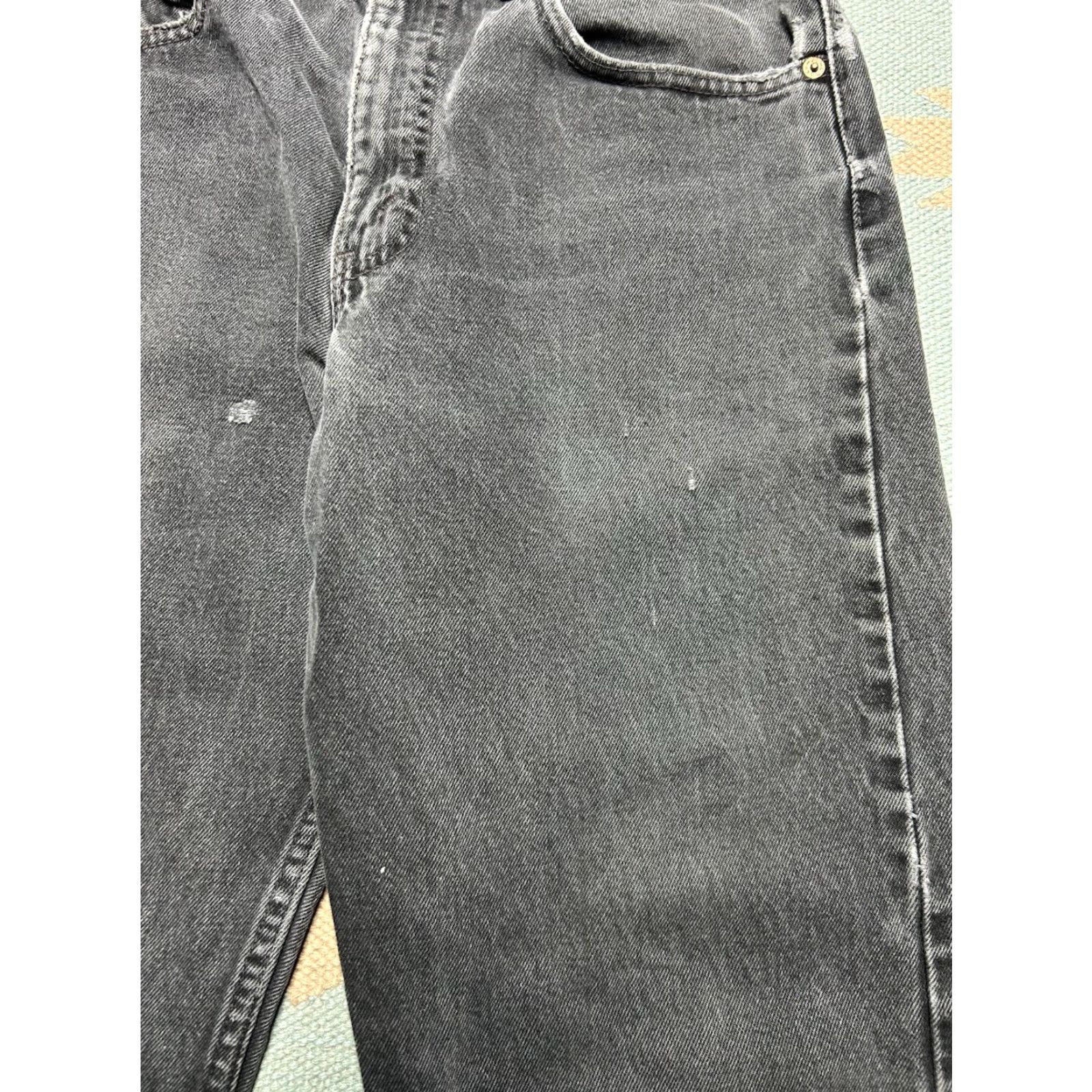 Levi's VINTAGE Levi’s 550 Jeans Men Regular 30x31 Black Distressed USA 90s Skater Relaxed Tapered Size US 30 / EU 46 - 6 Thumbnail