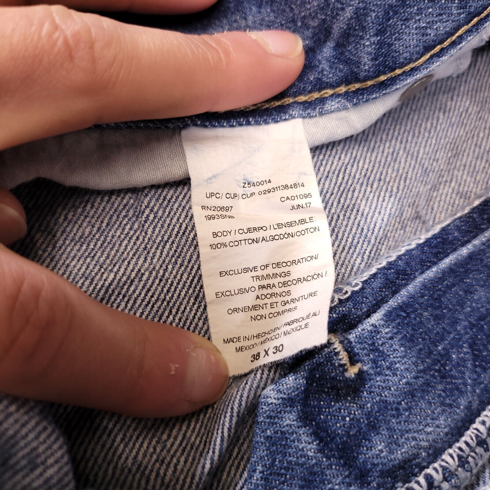 Dickies Dickies Casual Button Medium Wash Jeans Mens Size 38x30 Blue Size US 38 / EU 54 - 7 Thumbnail