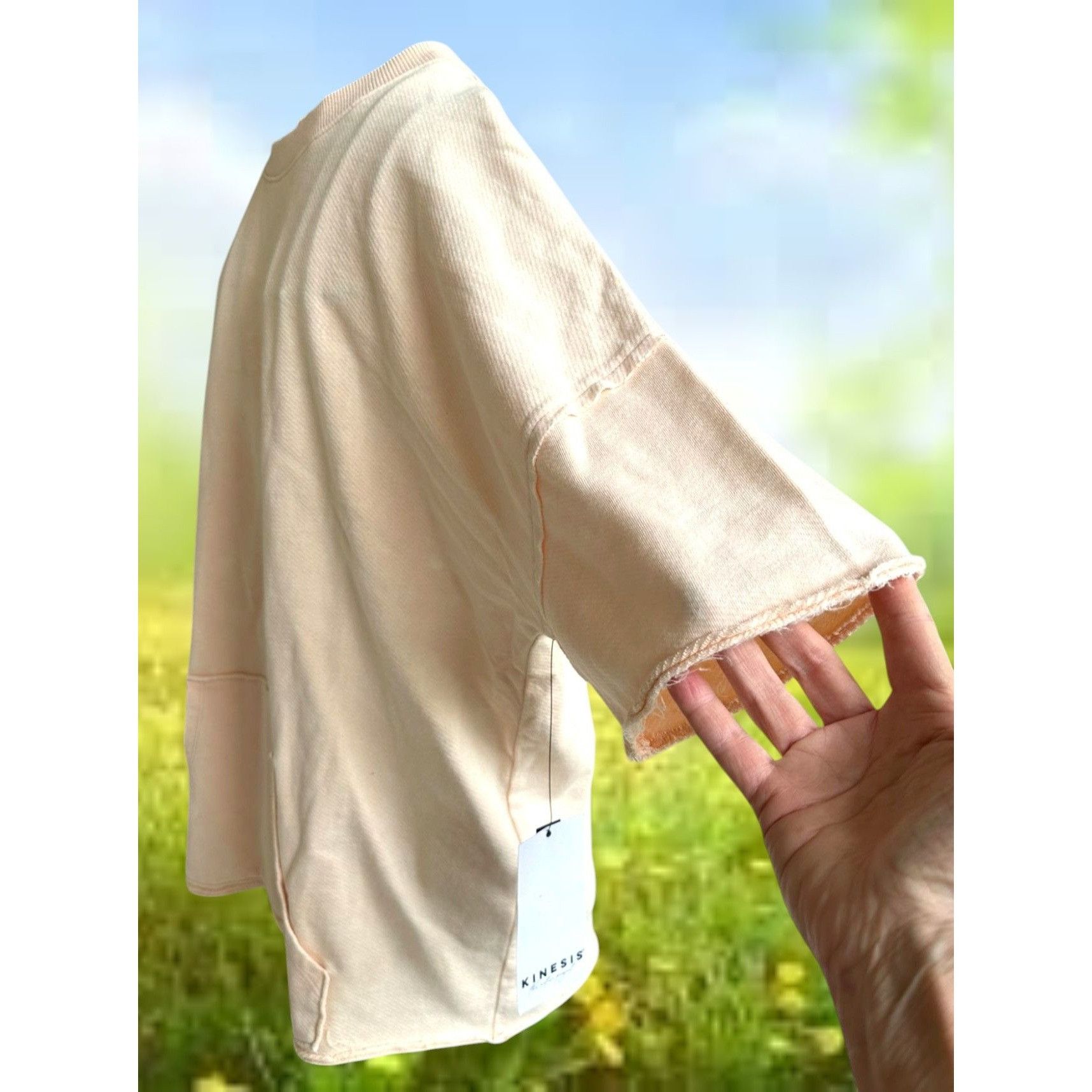 Other NWT Kinesis Rag Top Pullover Large Peach Cotton Casual Kanga Size L / US 10 / IT 46 - 9 Thumbnail
