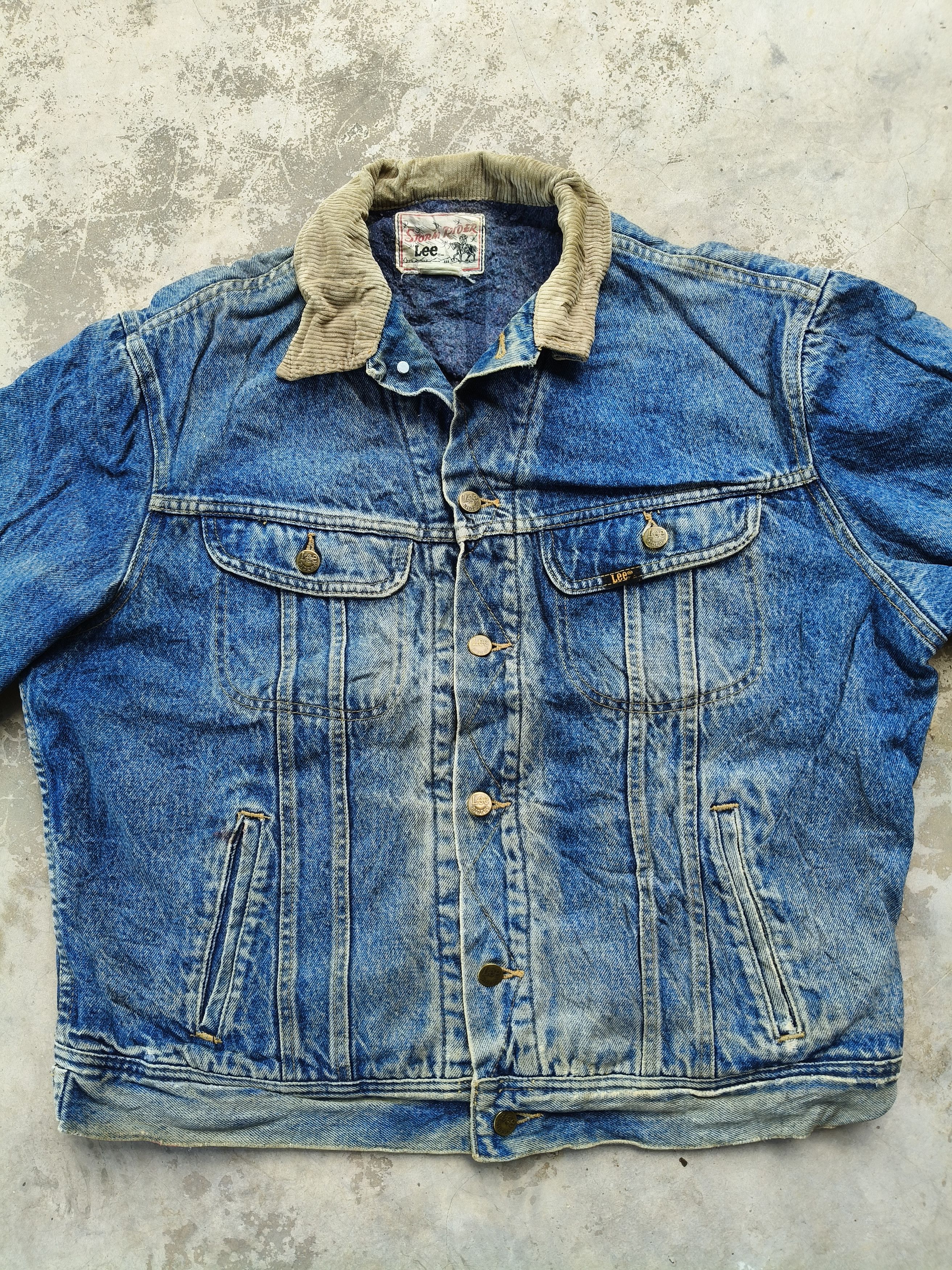 Lee Vintage Lee Strom Rider Denim Jacket (Distressed) Size US L / EU 52-54 / 3 - 5 Thumbnail