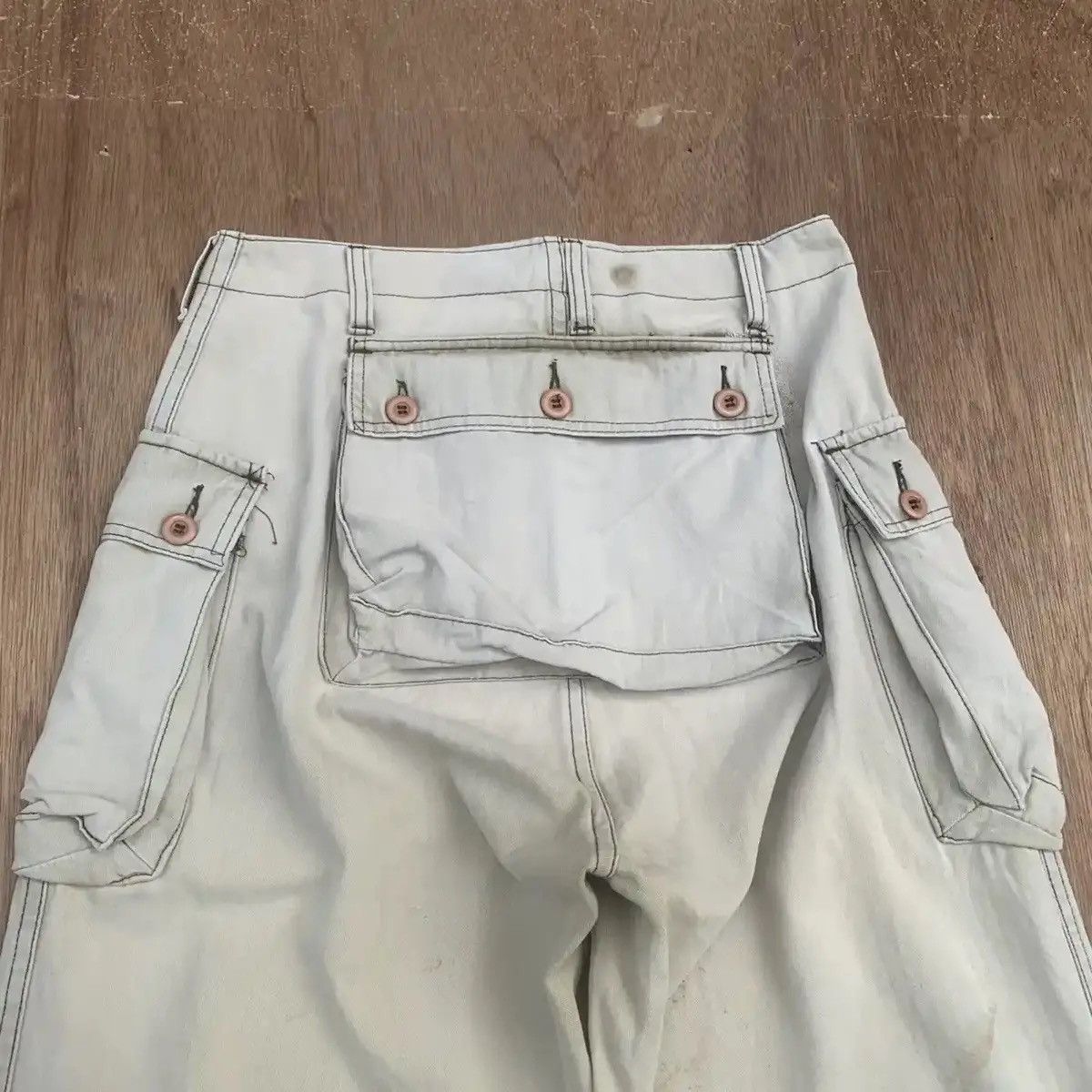 Japanese Brand SUN FADED‼️VINTAGE ARMY TROUSERS HBT MONKEY CARGO PANTS RARE Size US 28 / EU 44 - 16 Thumbnail