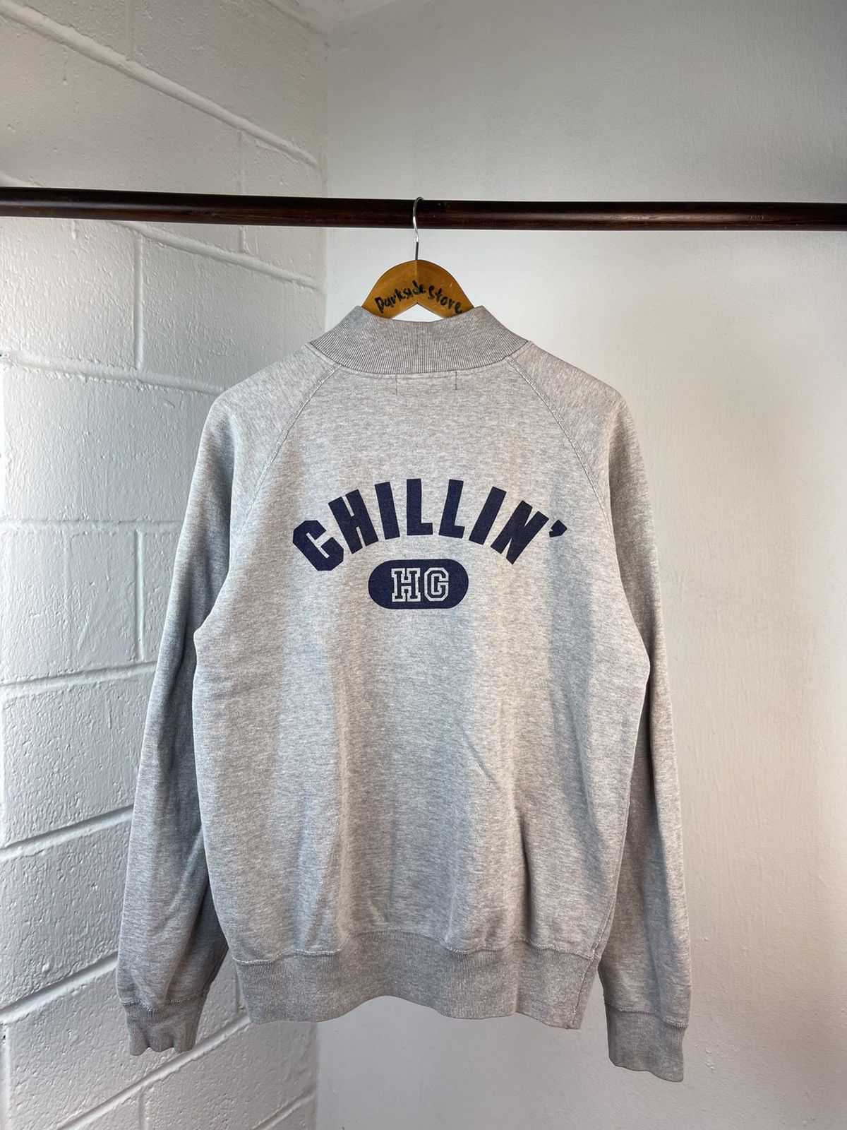 90s Hysteric Glamour Chillin” Zip Sweatshirt