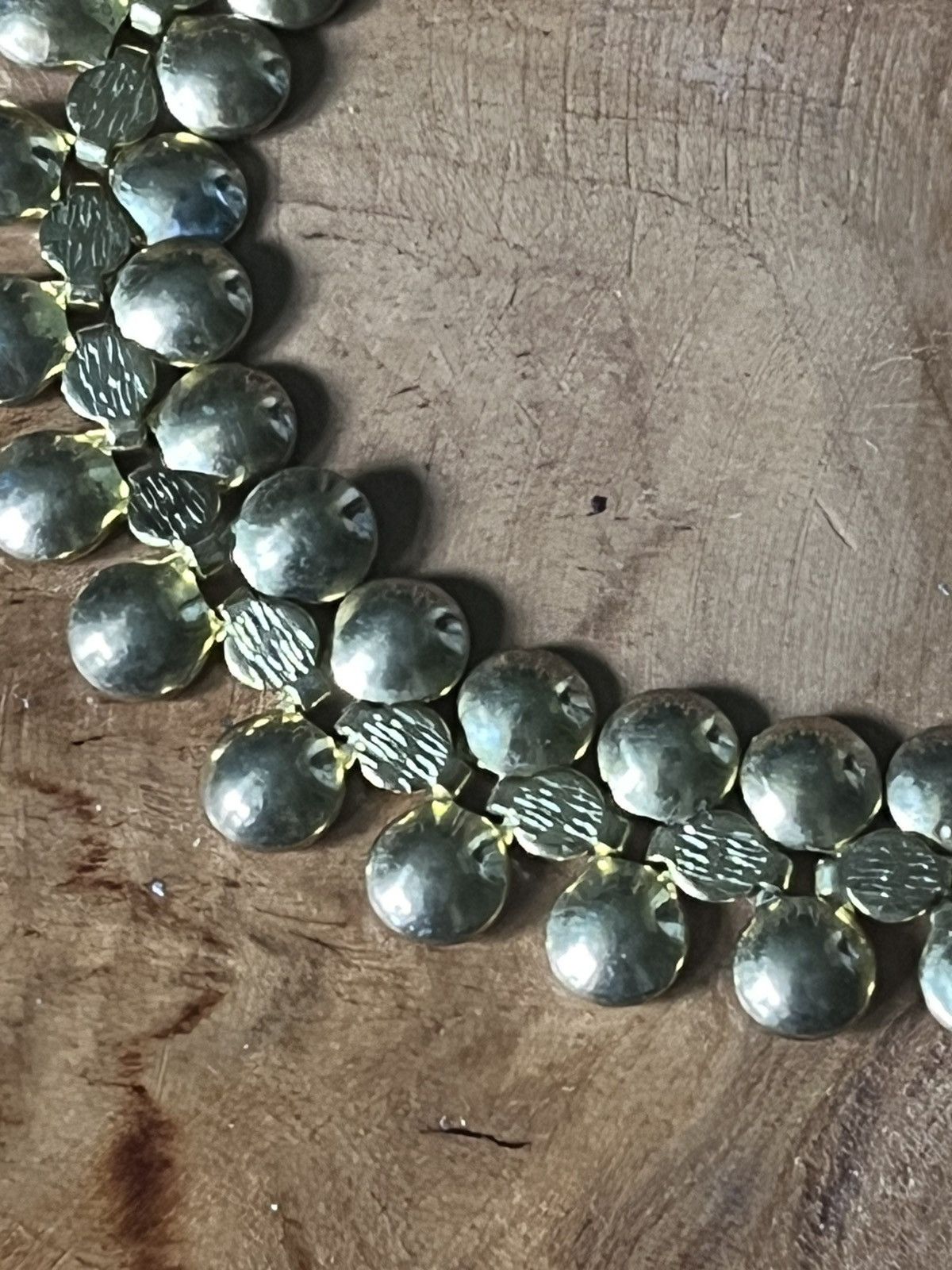 Other Vintage 18K GPL Gold Plated Disc Link Bracelet 8" Chunky Size ONE SIZE - 3 Thumbnail