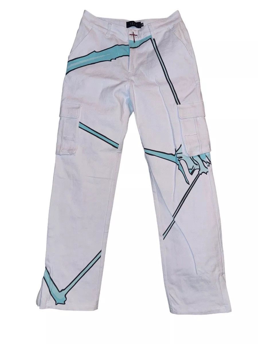 Japanese Brand × Vintage Veesclothing white uryu/quincy/bleach cargo pants Size US 36 / EU 52 - 1 Thumbnail