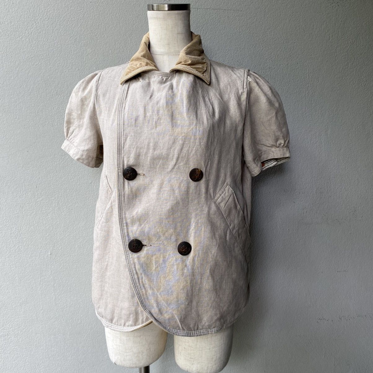 Kapital KAPITAL Vintage Double-Breasted Puff Sleeve Jacket Size XS / US 0-2 / IT 36-38 - 25 Thumbnail