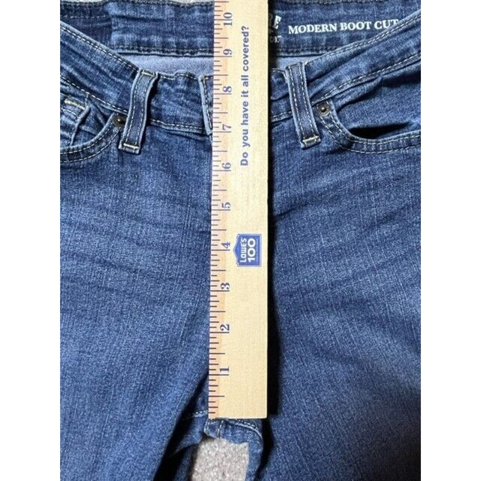 Levi's Levi's Signature Modern Boot Cut Jeans Womens 8M Denim Blue Size 30" / US 8 / IT 44 - 4 Thumbnail