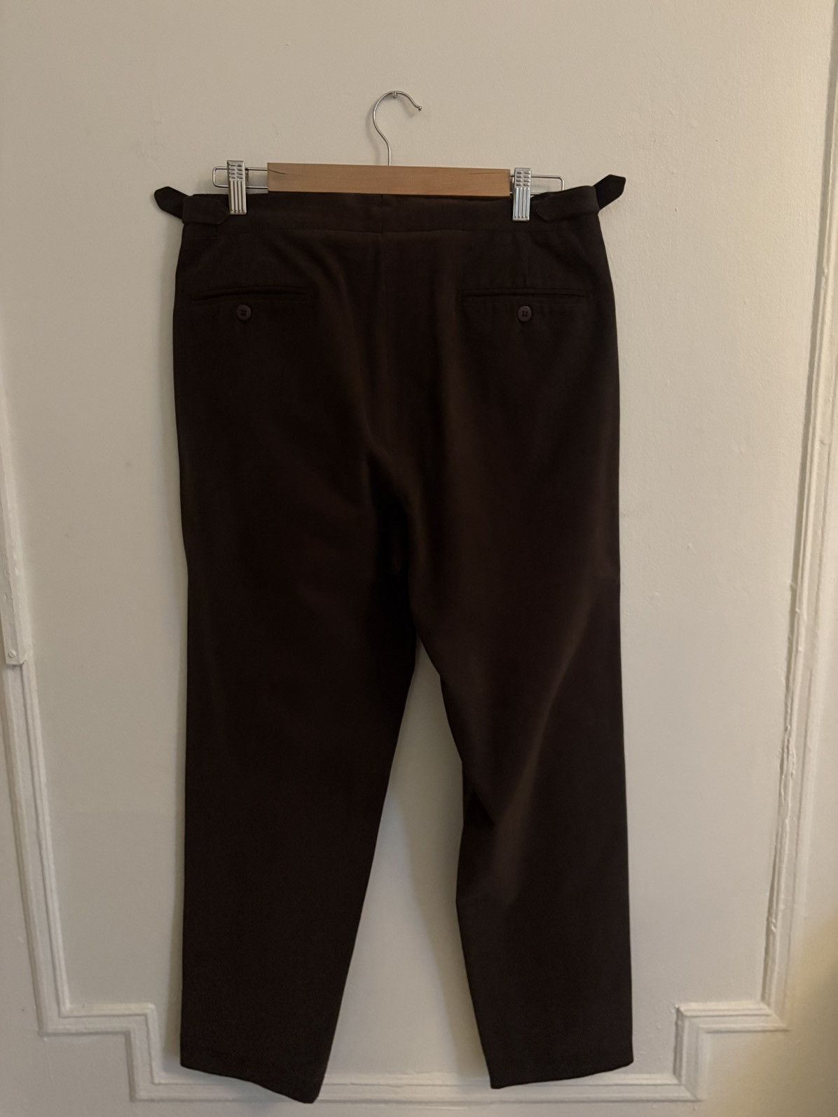 Stoffa Stoffa Double Pleat Trouser in Peached Cotton Size US 31 - 3 Thumbnail