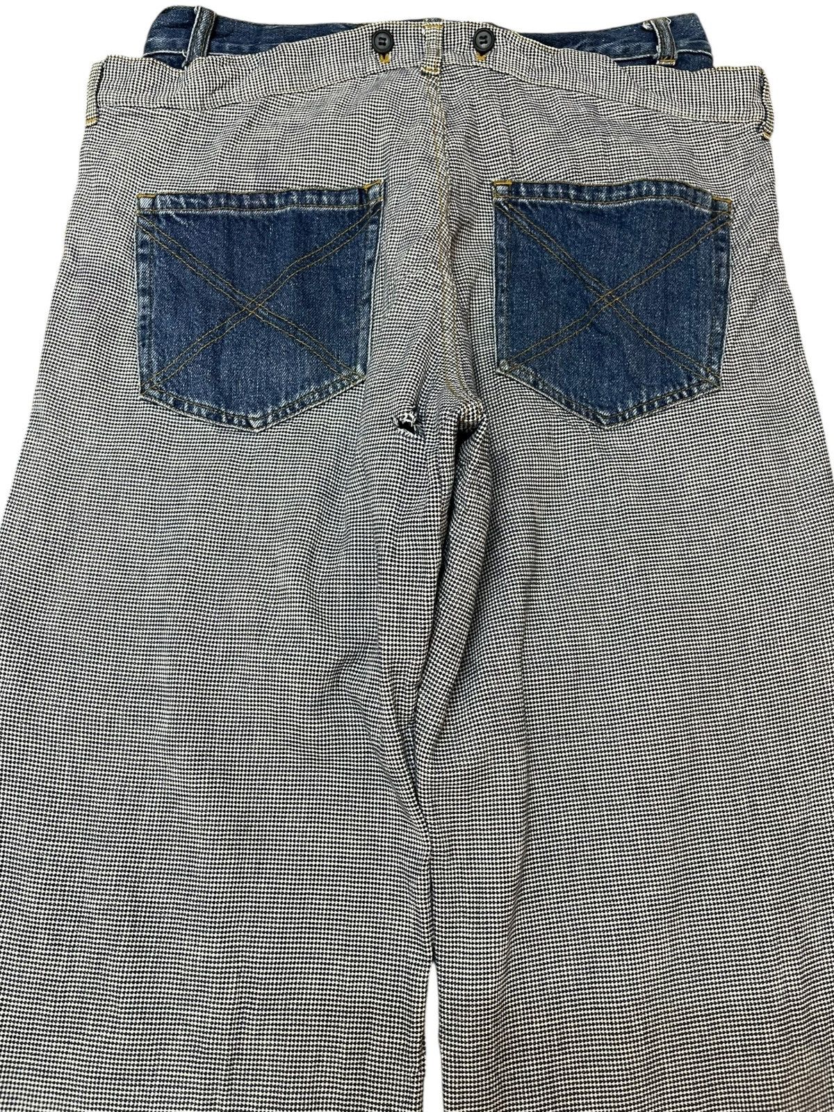 Japanese Brand Vintage Clutch Exclusive Flare Hybrid Denim Size US 28 / EU 44 - 7 Thumbnail