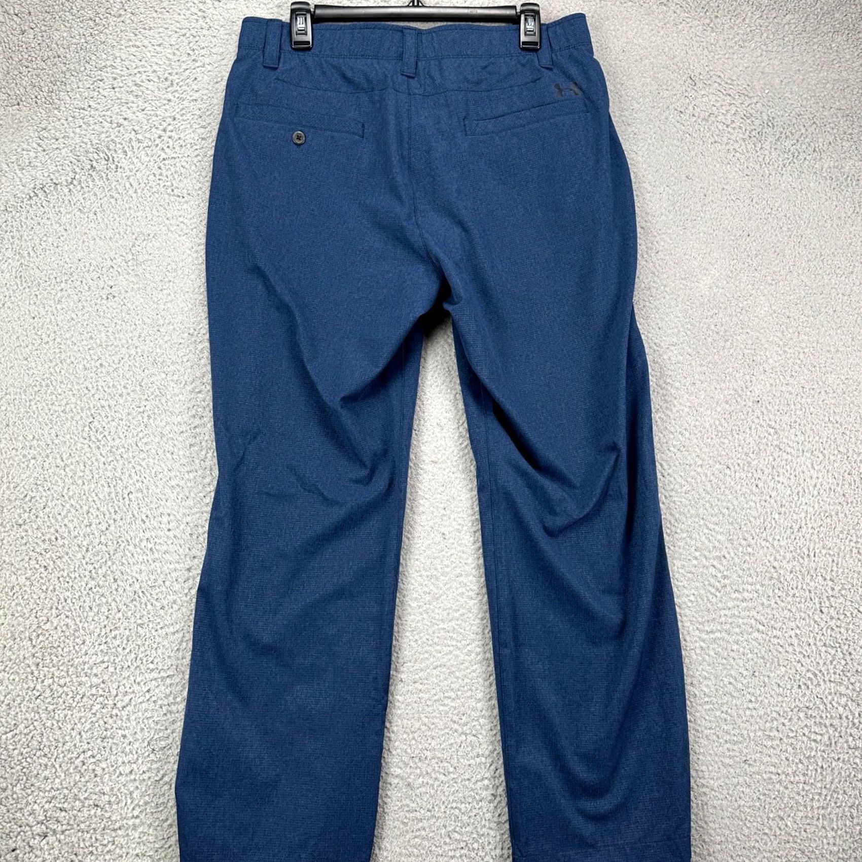 Under Armour Under Armour Men Golf Chino Pants 34X32 Blue Flat Front Performance Tech Pocket Size US 34 / EU 50 - 2 Thumbnail