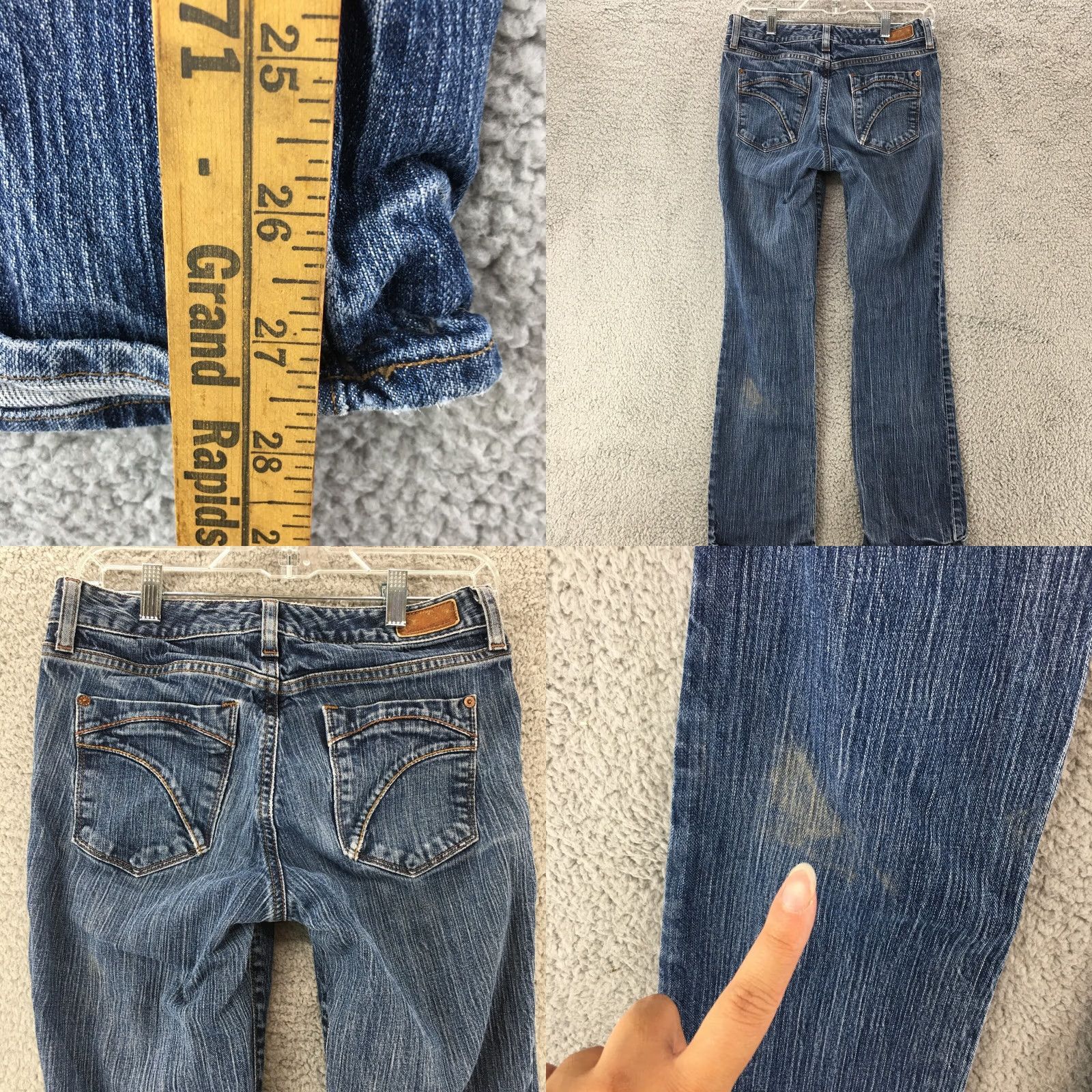Eddie Bauer Eddie Bauer Jeans Womens Bootcut Blue Medium Wash Denim Mid Rise Zip Fly 4R Inseam 27.5in Regular Fit Bootscut Jeans Womens Size 27" / US 4 / IT 40 - 8 Thumbnail
