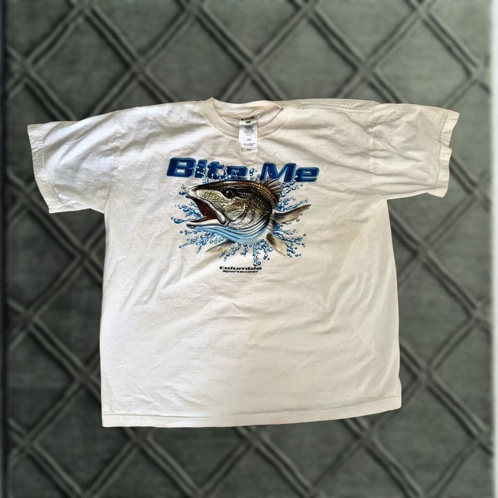 Vintage VINTAGE Columbia Shirt Mens XL White Y2K Sportswear Bite Fishing Men Size US XL / EU 56 / 4 - 1 Thumbnail
