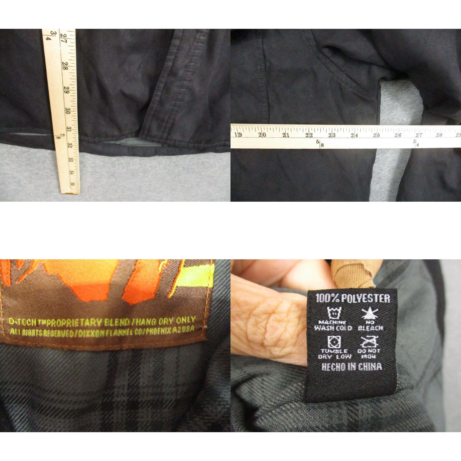 CO Dixxon Flannel Co ELKO Yellowstone Jacket XL Black Lined Logo Snap Men Size US XL / EU 56 / 4 - 8 Thumbnail