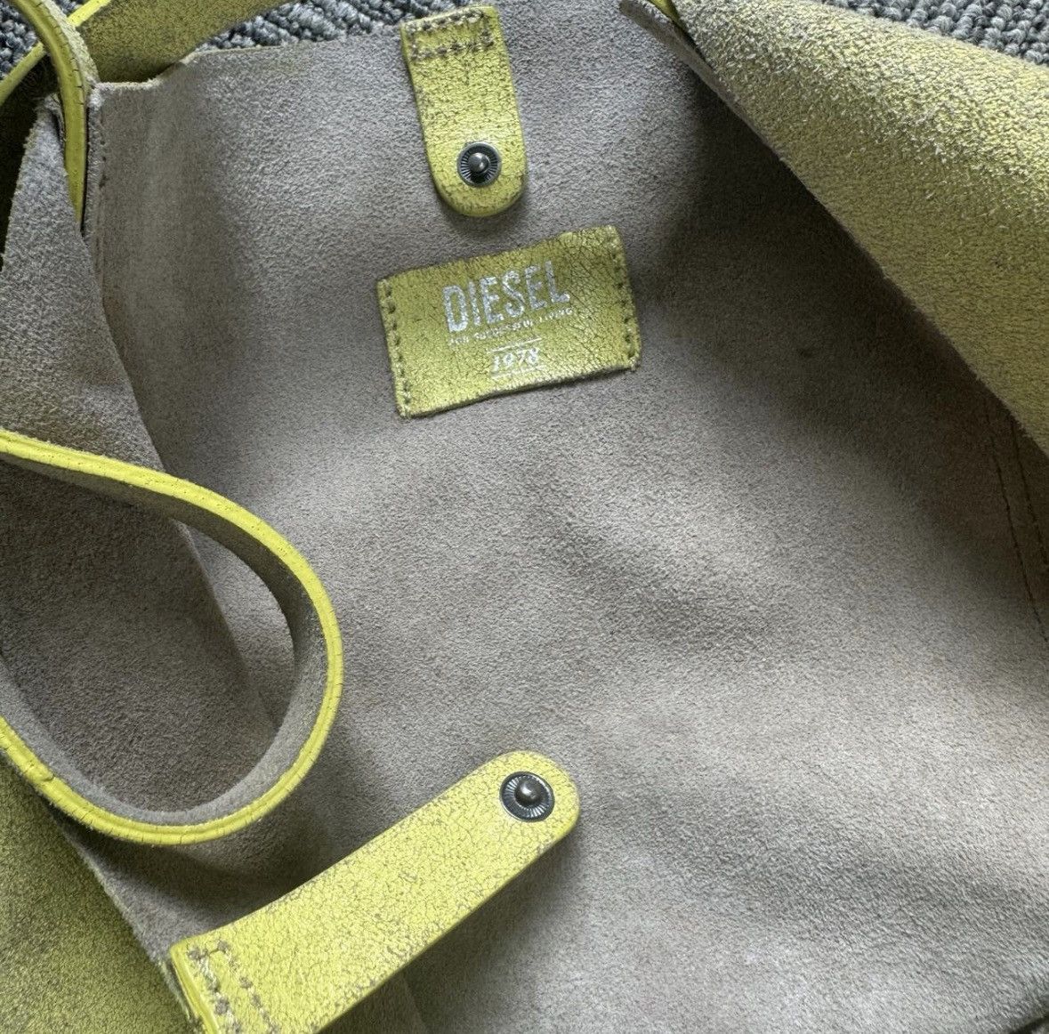 Diesel Neon green diesel tote bag Size ONE SIZE - 4 Thumbnail