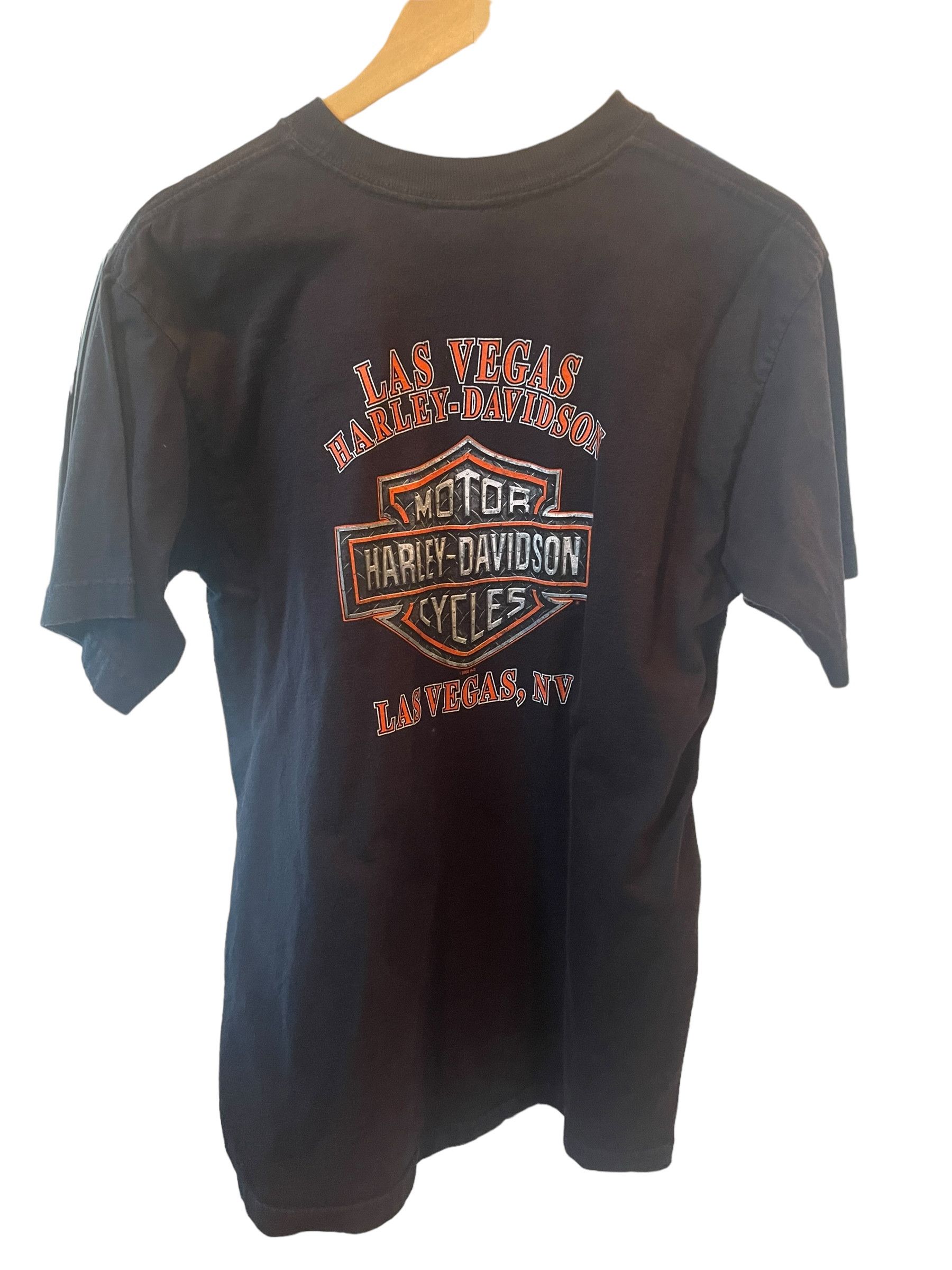 Harley Davidson × Vintage 2006 Harley Davidson Las Vegas T-Shirt Size US L / EU 52-54 / 3 - 2 Thumbnail