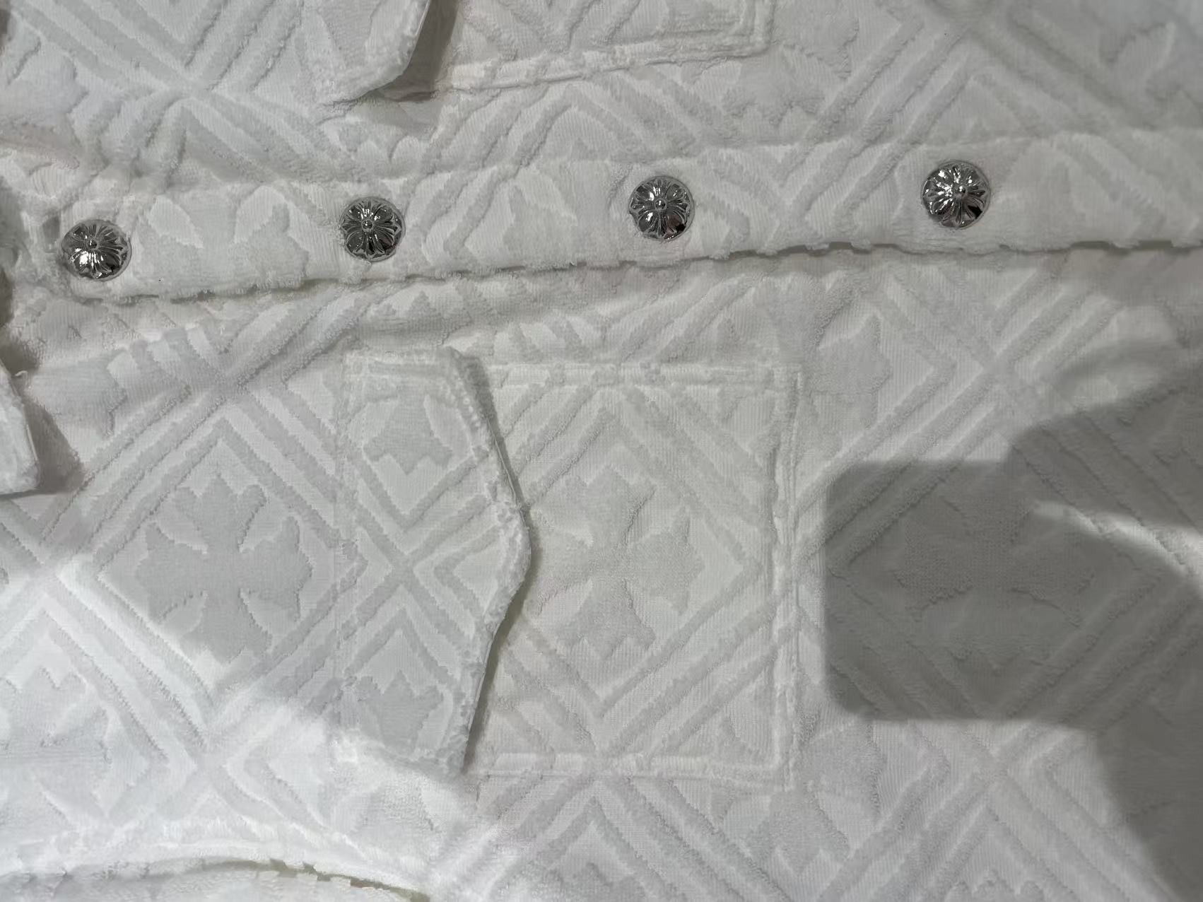 Chrome Hearts Chrome Hearts Terry Cloth Plus Monogram Short Sleeve Shirt Size M / US 6-8 / IT 42-44 - 6 Thumbnail