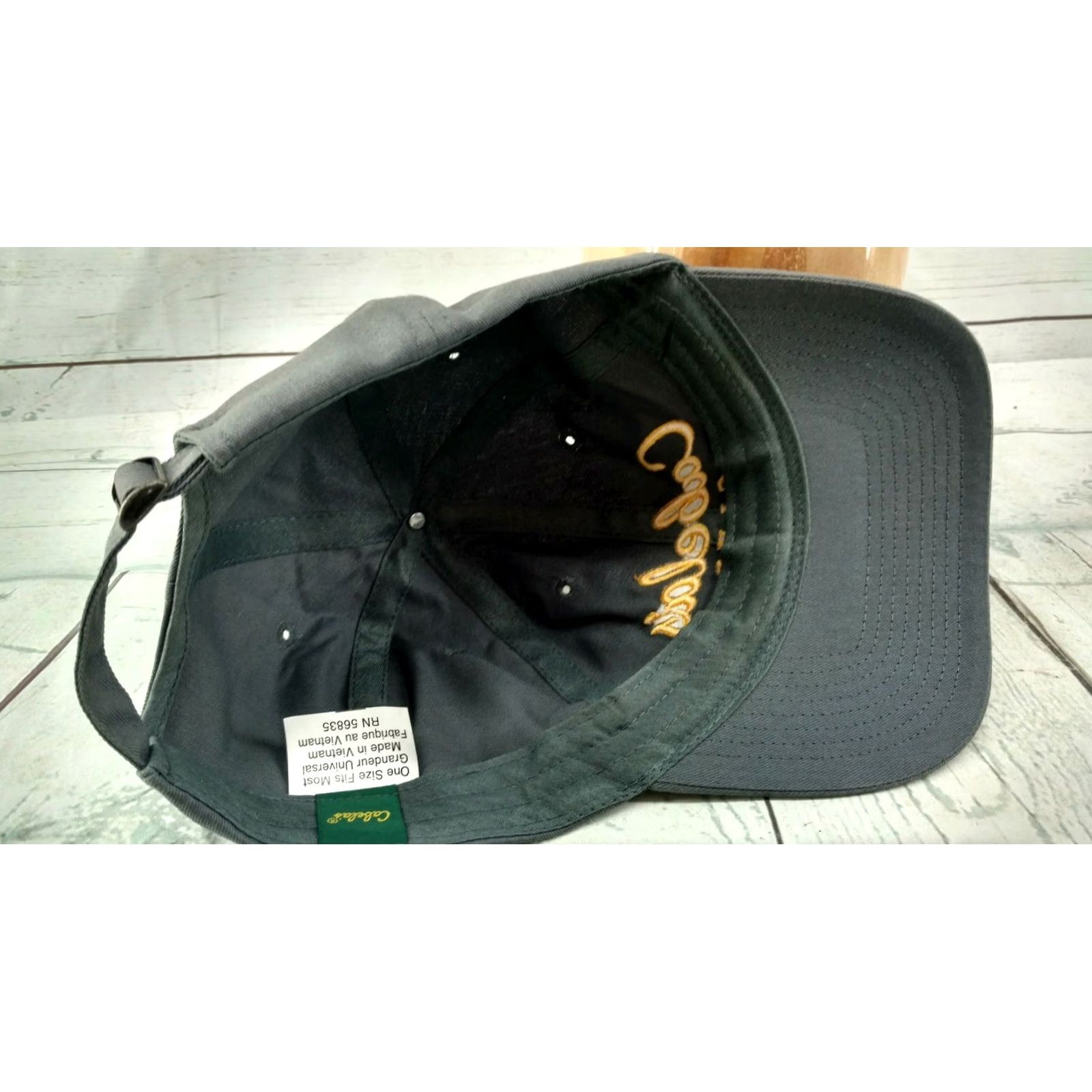Vintage Cabela's Club Baseball Cap Hat Grey Adjustable Embroidered Logo Fishing Mens Size ONE SIZE - 7 Thumbnail