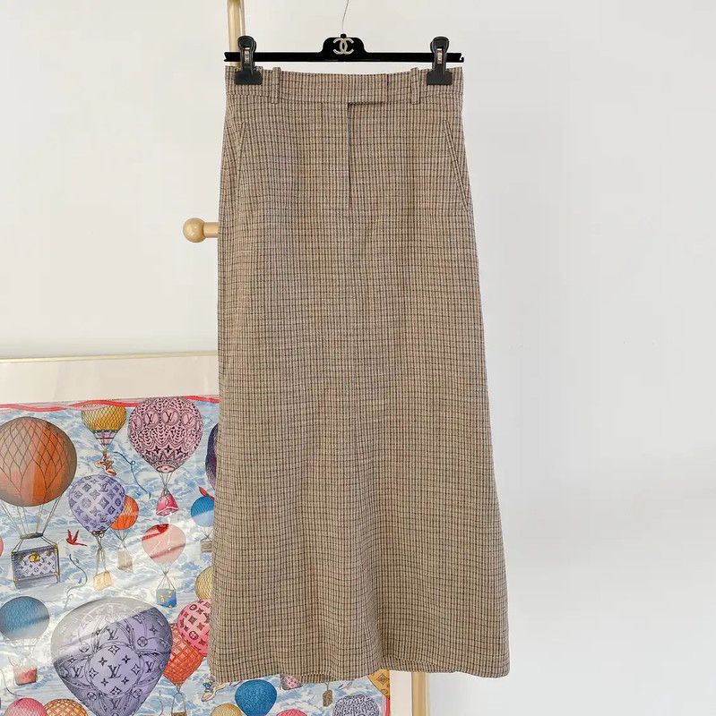 Acne Studios Acne Studios Khaki Midi Skirt for Women Size 23" - 1 Thumbnail