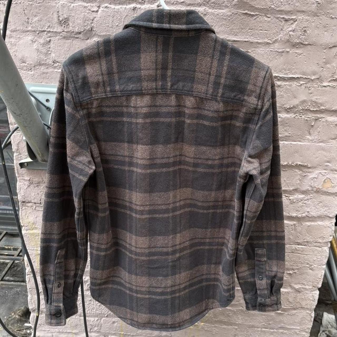 American Eagle Outfitters American Eagle Brown Heavyweight Flannel Button Up Shirt Size US XS / EU 42 / 0 - 2 Thumbnail