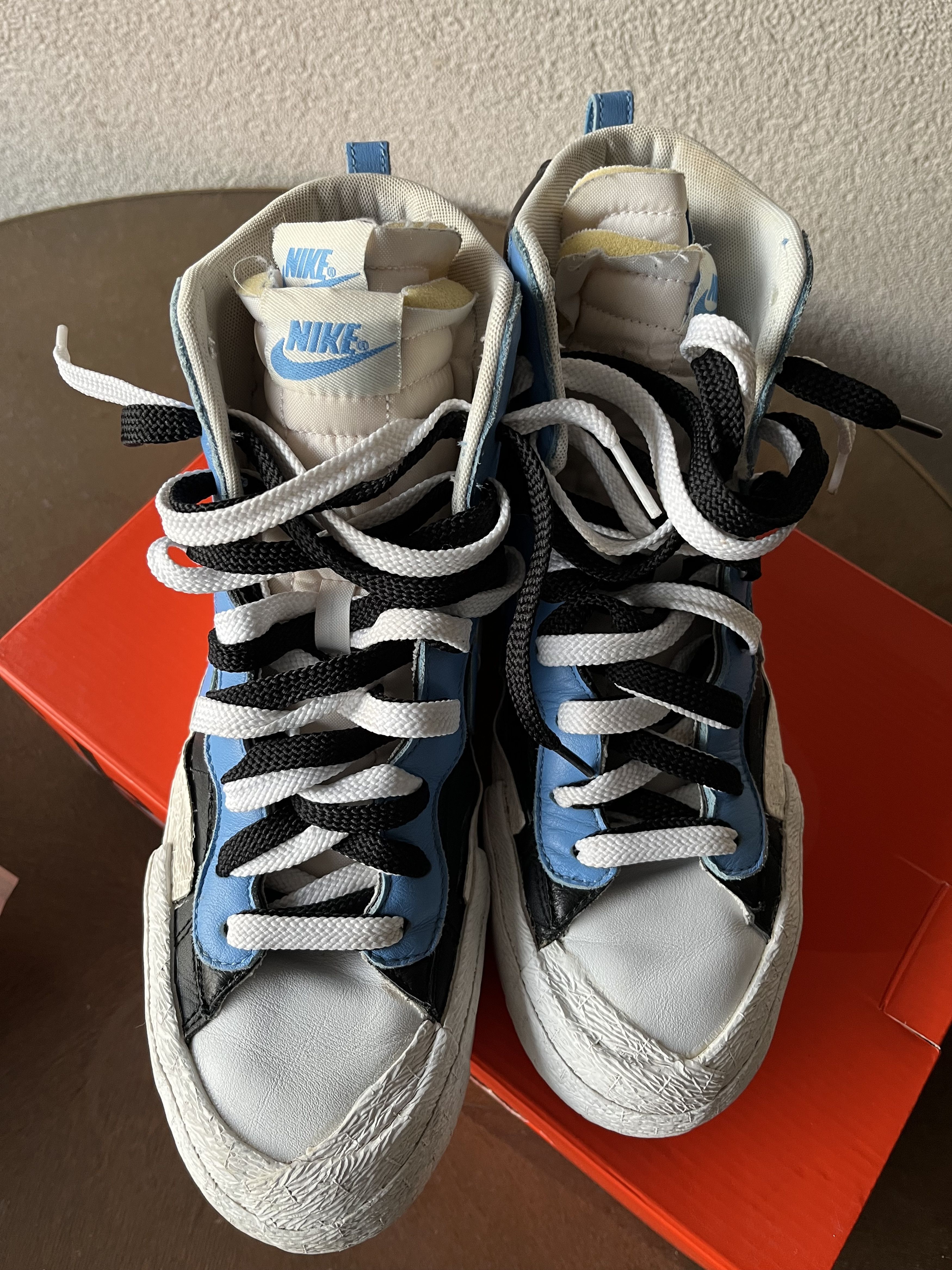 Nike × Sacai Nike X Sacai High Sneakers Blue Size US 9.5 / EU 42-43 - 4 Thumbnail