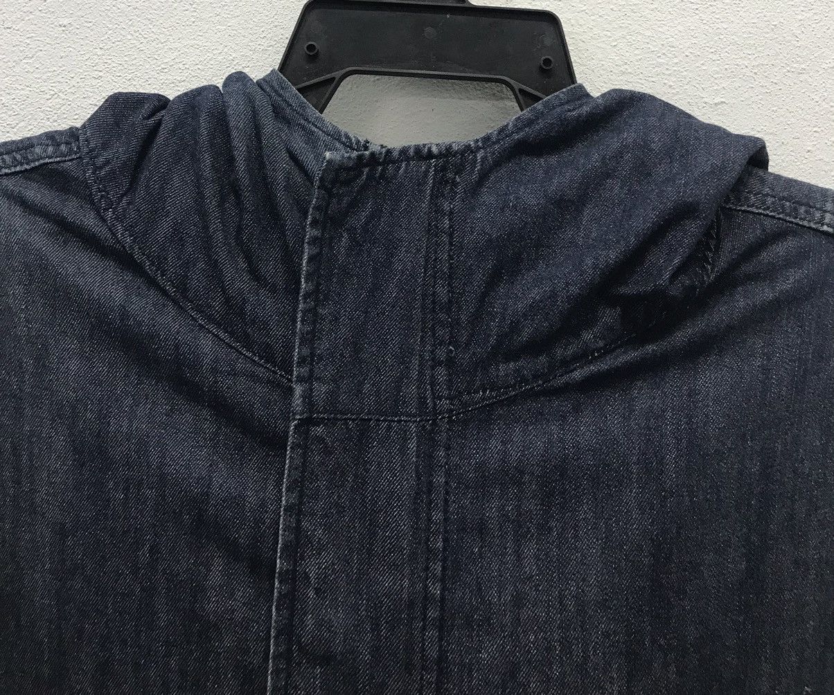 Japanese Brand × Vintage Vintage Back Number Est 1980 Long Denim Jacket HOODIE Size US M / EU 48-50 / 2 - 3 Thumbnail