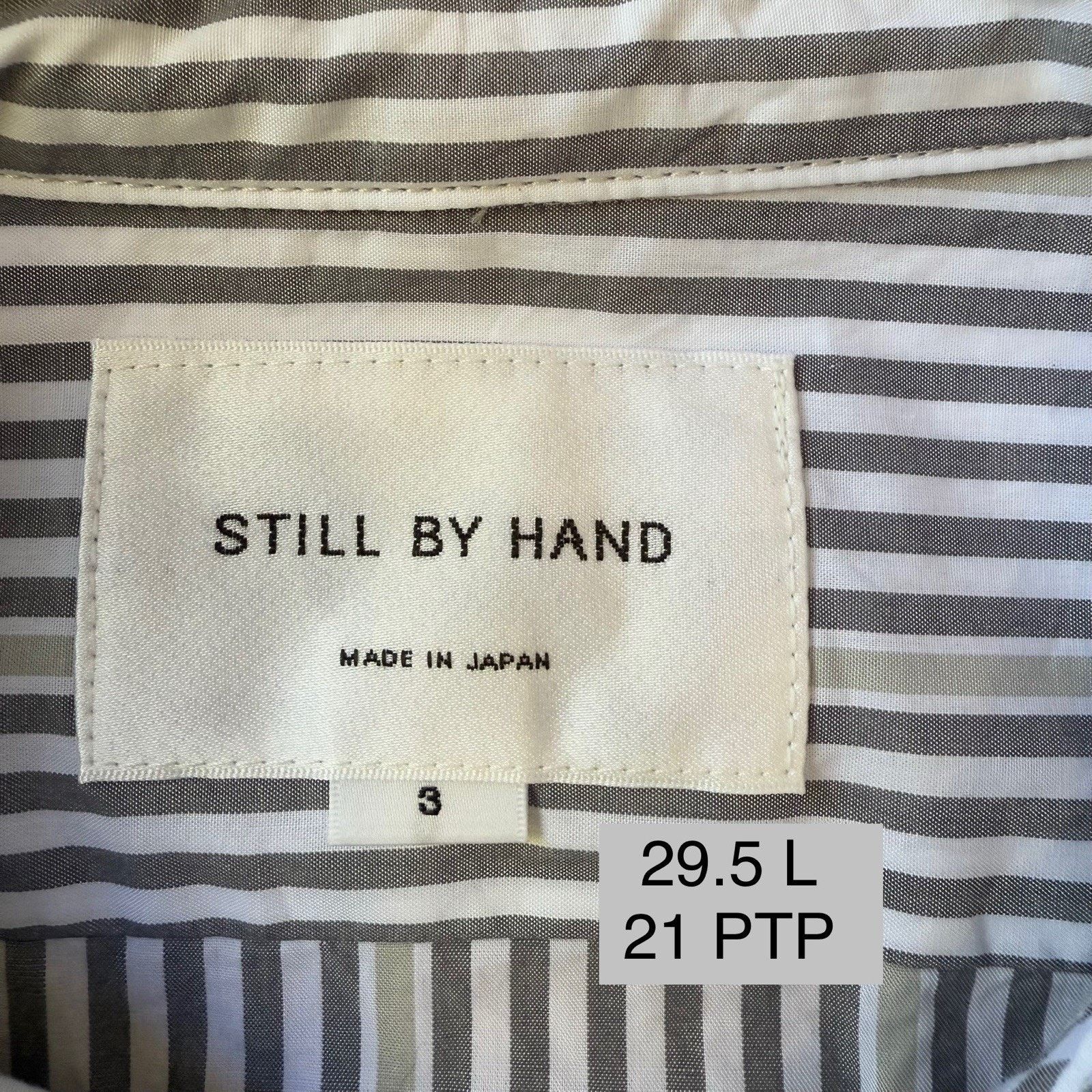 STILL BY HAND Still By Hand Shirt 3 Striped Cotton Button Up Oxford Size US M / EU 48-50 / 2 - 7 Thumbnail