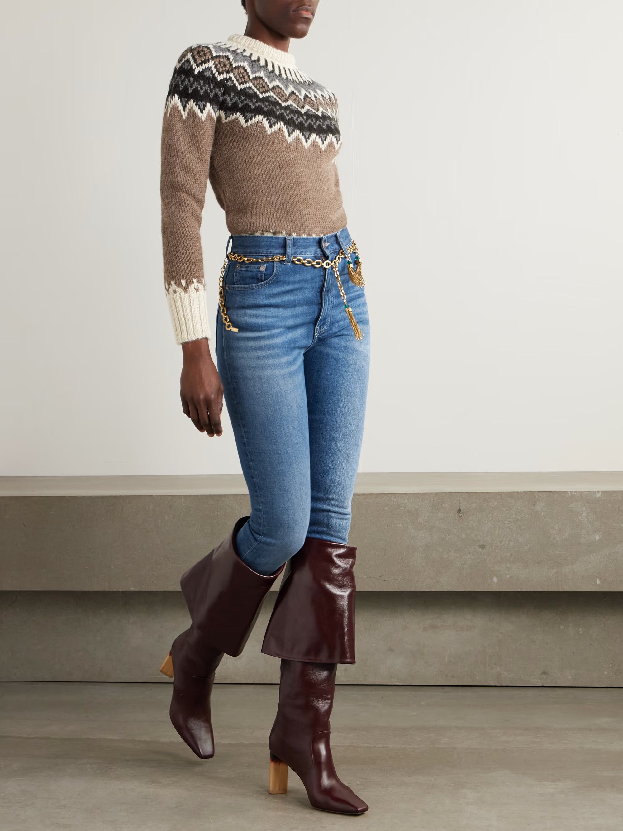 Chloe o1y0825 Bootcut Jeans in Blue Size 27" / US 4 / IT 40 - 2 Thumbnail