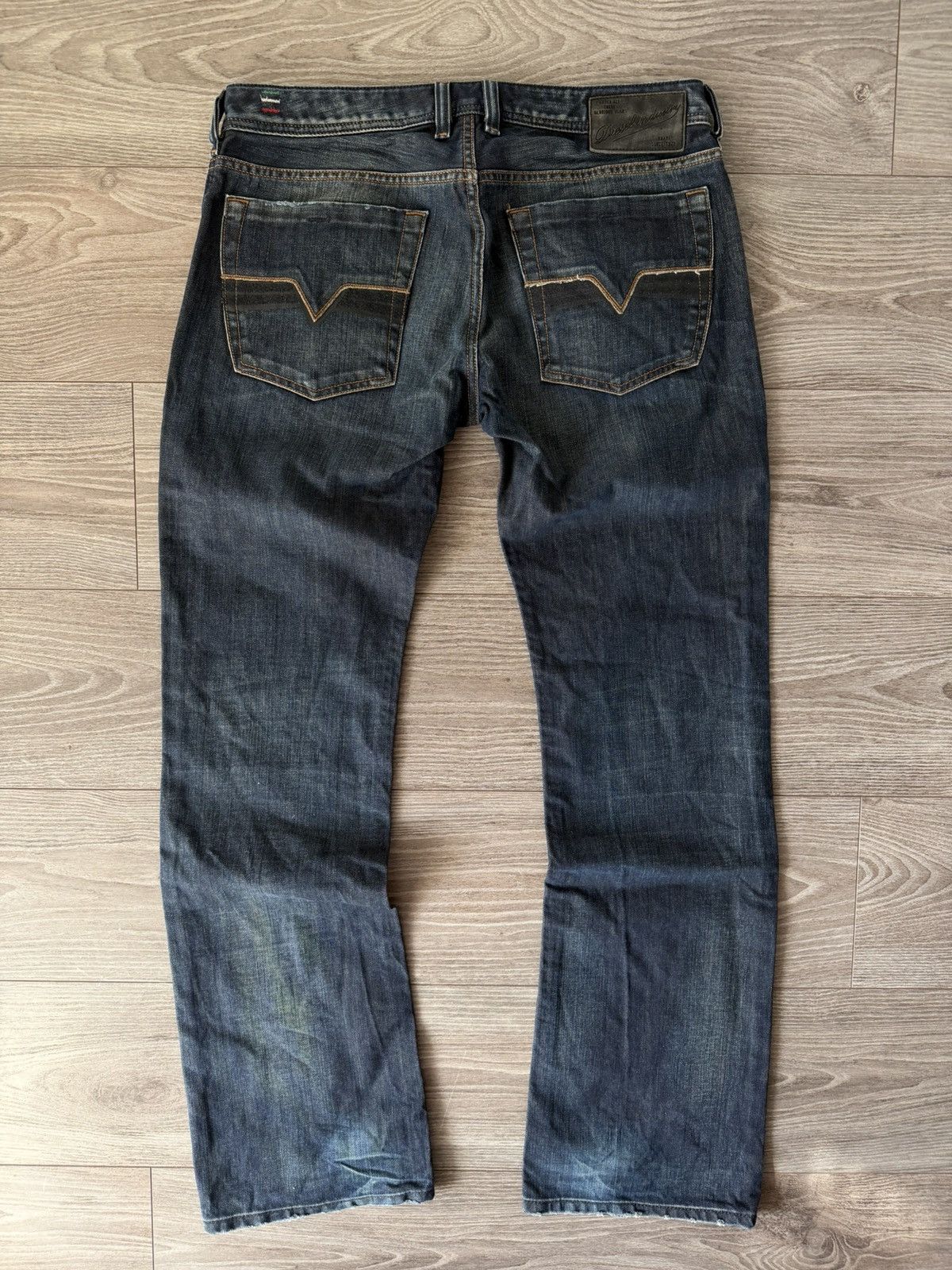 Diesel ‼️Vintage Diesel IND Ladder Baggy Black Denim Jeans‼️ Size US 33 - 3 Thumbnail
