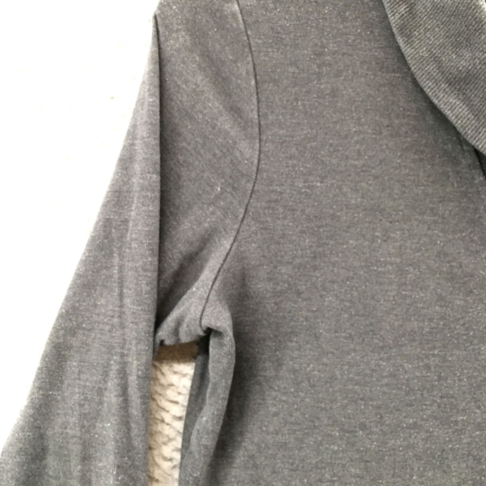 Banana Republic Banana Republic Henley Sweater Womens L Gray Cotton Blend Collared Long Sleeve Size L / US 10 / IT 46 - 6 Thumbnail