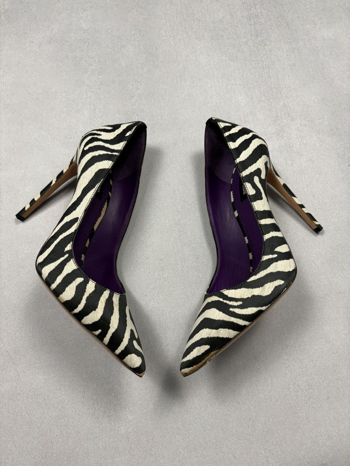 Dsquared2 Dsquared2 Zebra Print Pointed Toe Heels Pumps EU38 Archival Size US 8 / IT 38 - 2 Thumbnail