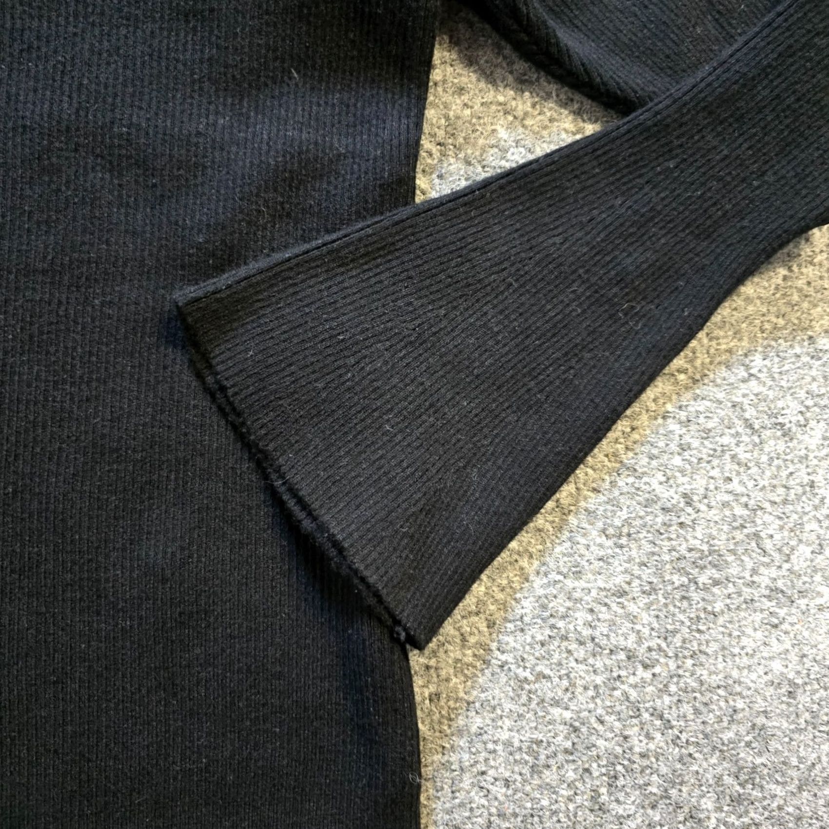 Vintage Sioni Sweater Womens Size S Black Sheer Neck Ribbed Long Sleeve Pullover Knit Upgrade Regular Toys Size S / US 4 / IT 40 - 3 Thumbnail