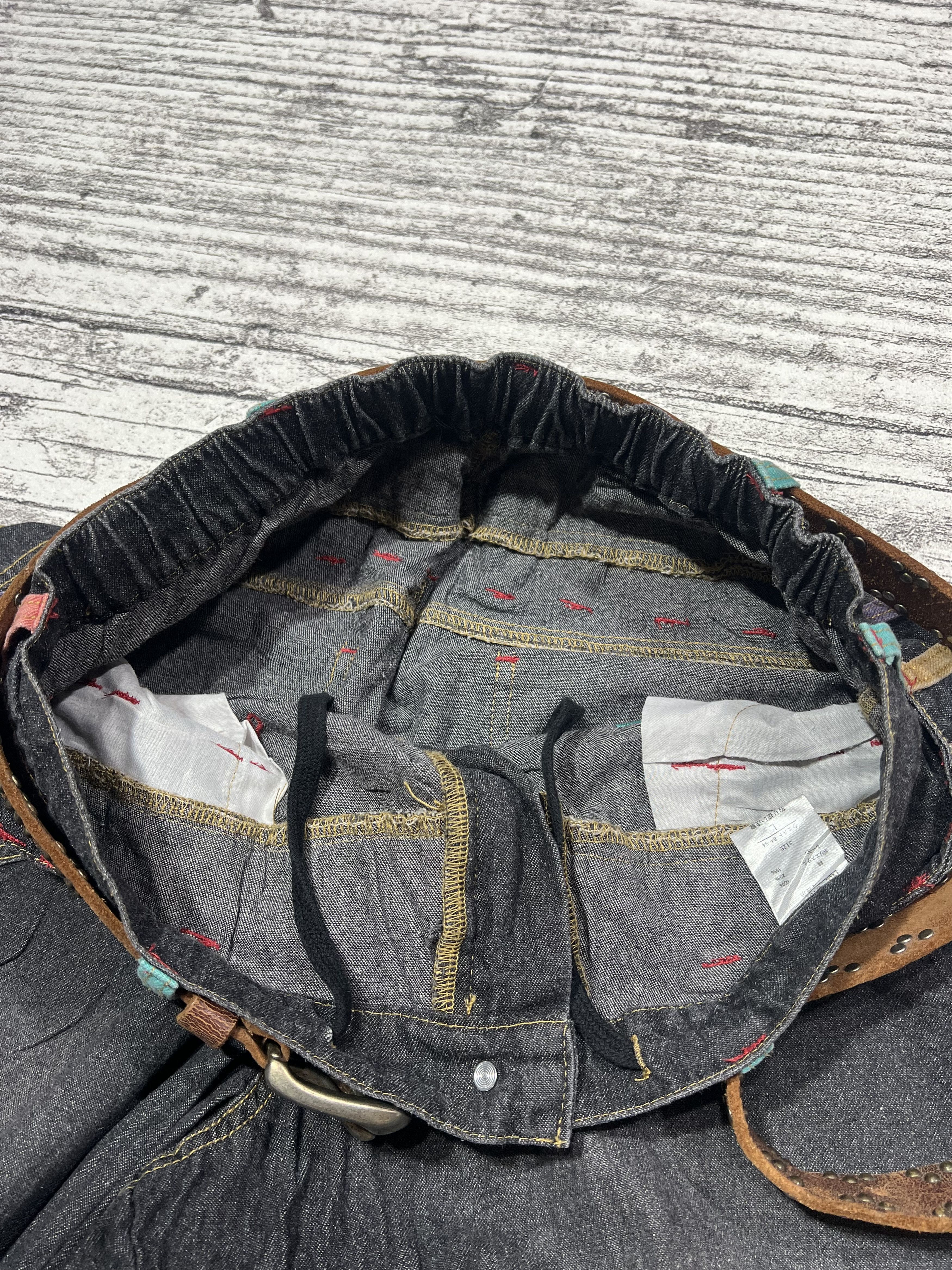 Japanese Brand 2000s Hysteric Double Waist Wide Wash Jeans y2k Lgb Ifsix Size US 30 / EU 46 - 6 Thumbnail