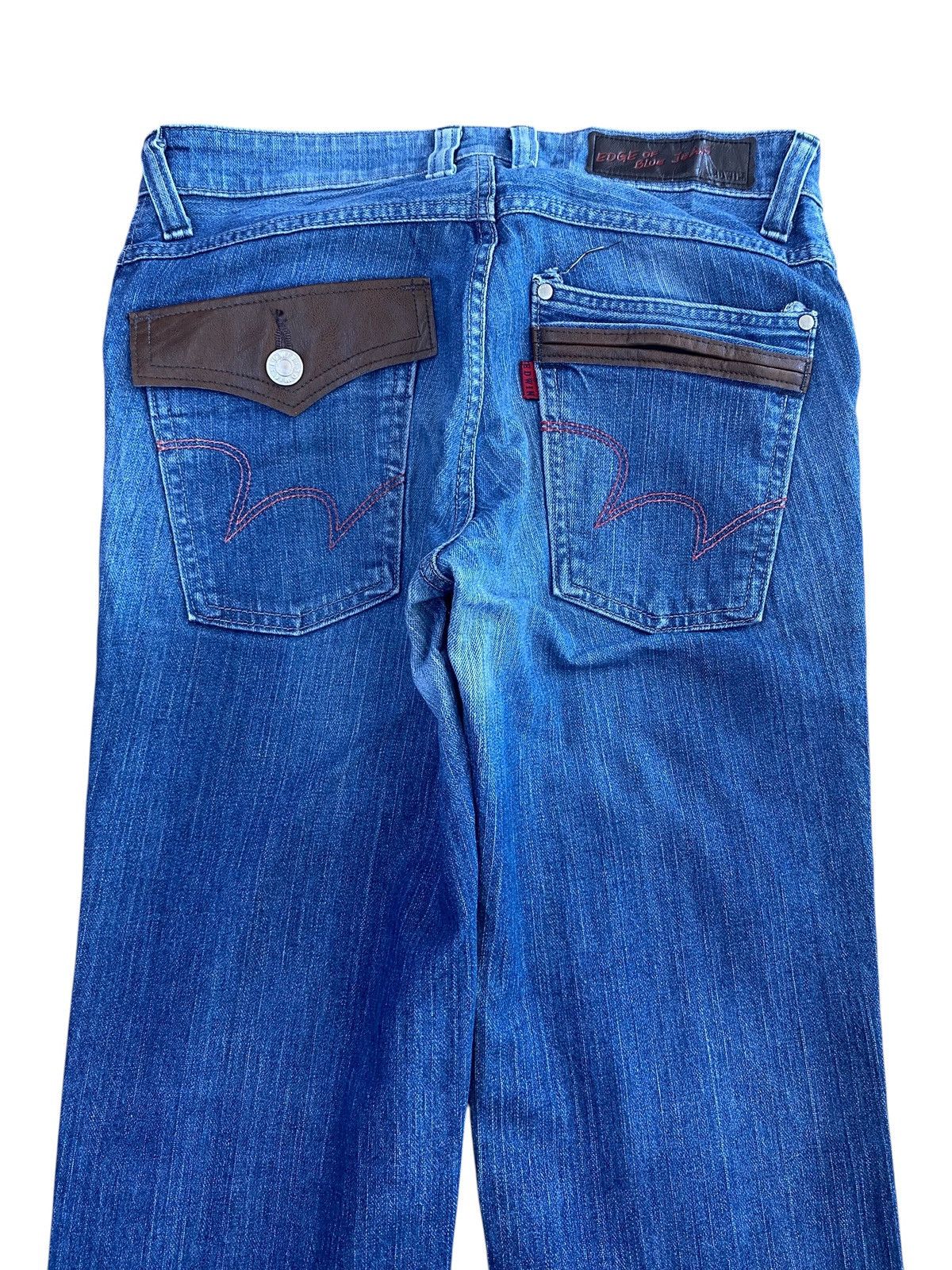Edwin Edwin Whiskers Faded Wash Style Straight Cut Jeans Size US 30 / EU 46 - 4 Thumbnail