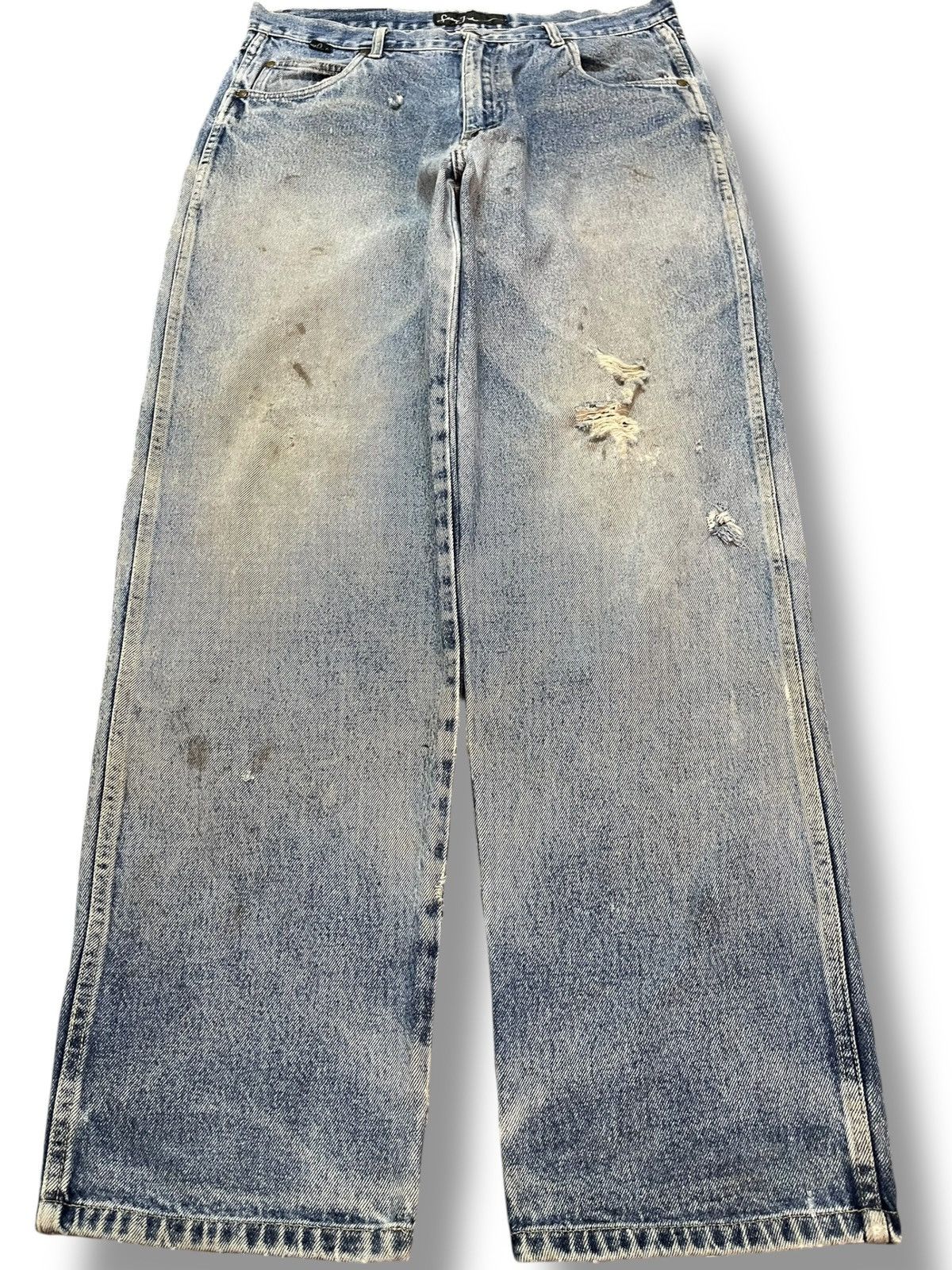 Sean John Vintage Sean John Baggy Faded Distressed Denim Size US 34 / EU 50 - 1 Thumbnail