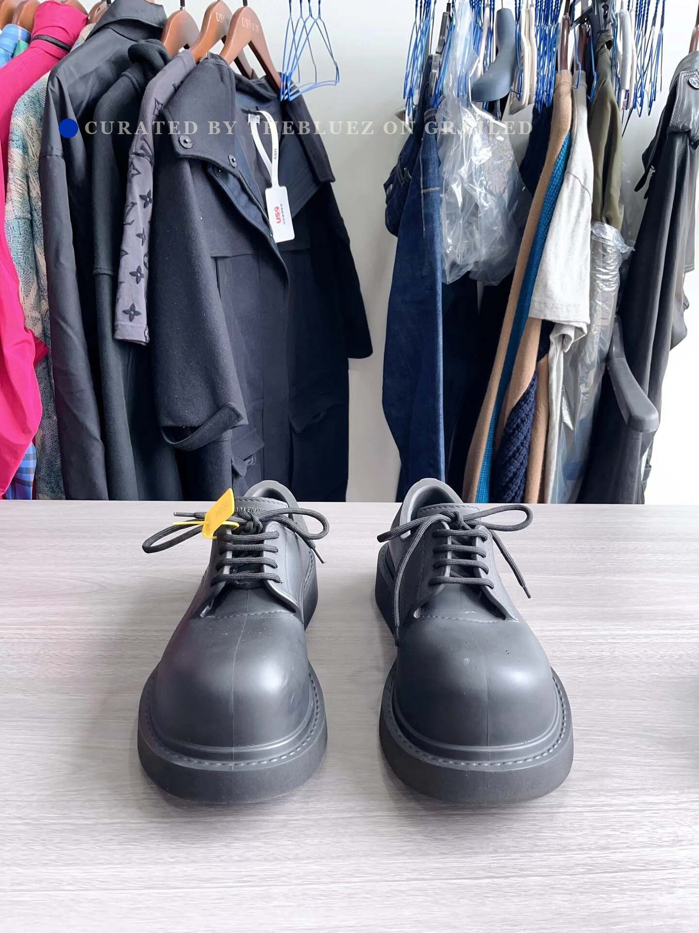 Balenciaga Balenciaga steroid black derbys shoe 42eu (10us) | Grailed