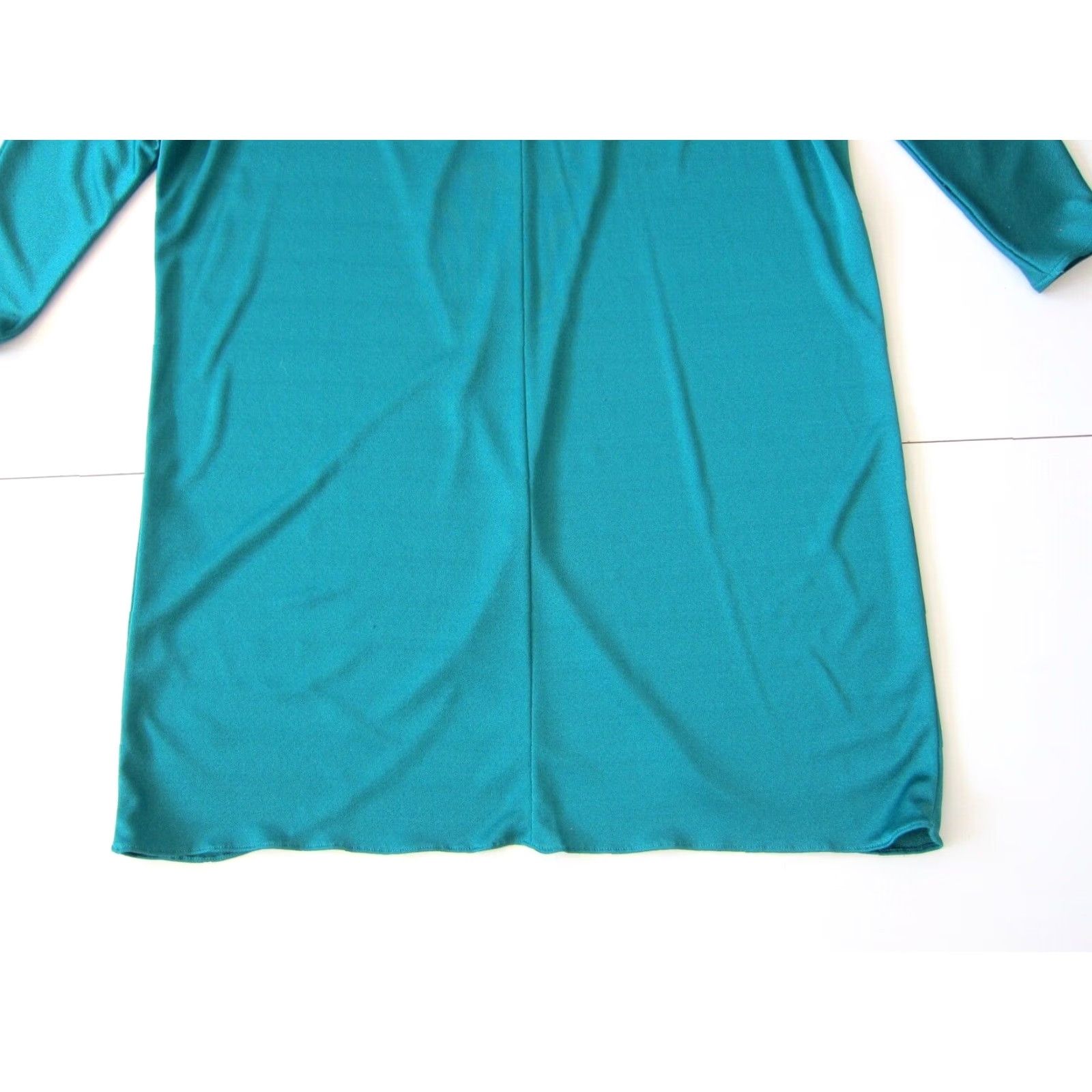 Vintage VINTAGE IsaDora Dress Women 10 Green Shift Midi Long Sleeve Tunic Isadora Dress Women 10 Large Size L / US 10 / IT 46 - 7 Thumbnail