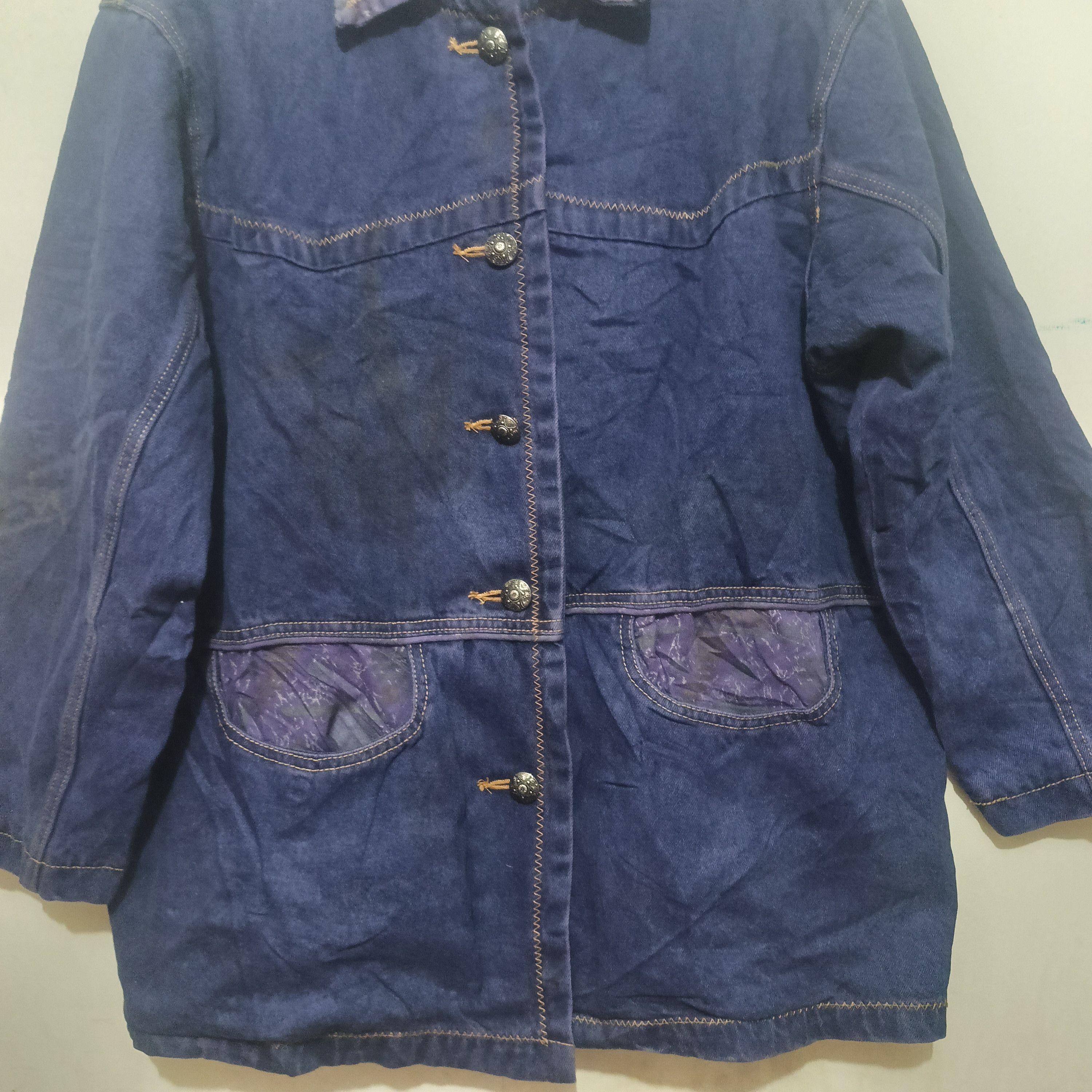 Issey Miyake 🔥VINTAGE Rare design ISSEY MIYAKE MEN DENIM JACKET Size US XL / EU 56 / 4 - 3 Thumbnail