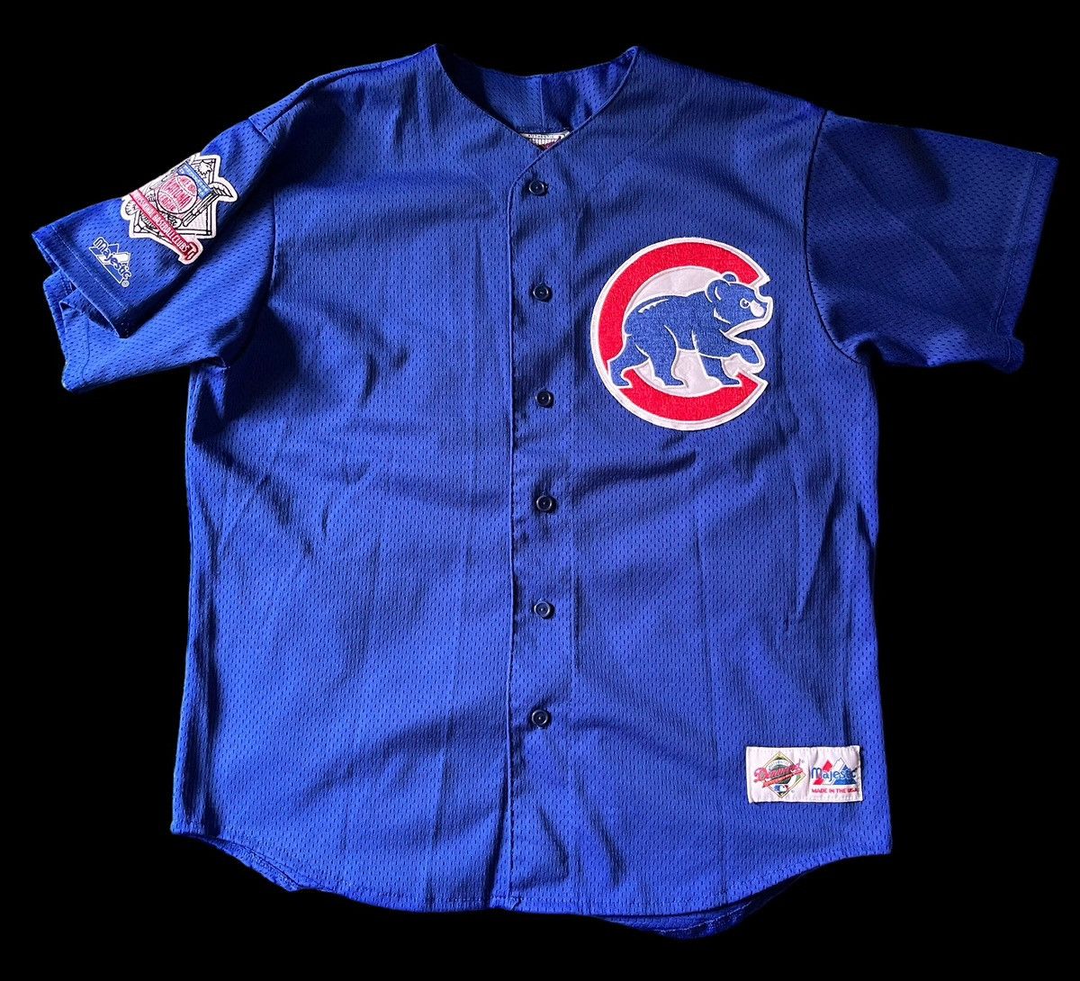 MLB × Majestic × Vintage 1990’s MLB Chicago Cubs Majestic baseball jersey size L Size US L / EU 52-54 / 3 - 1 Thumbnail