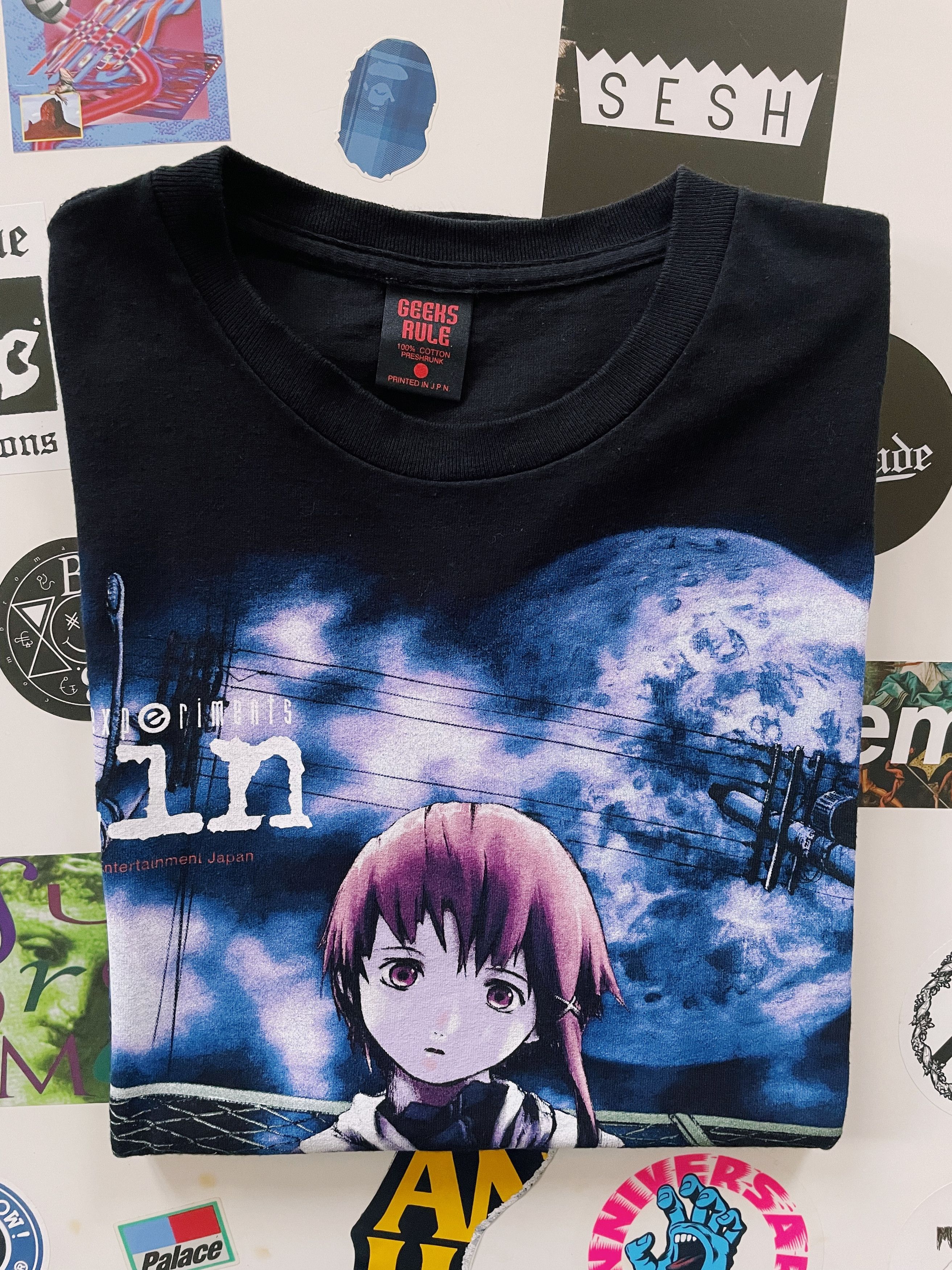 Mサイズ serial experiments lain×GEEKS RULE serial experiments lain × GEEKS RULE 15 SILKSCREEN PRINTING