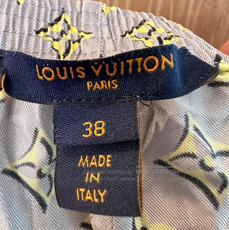 Louis Vuitton Louis Vuitton Light Blue Silk Women's Shorts . Size 23" - 4 Thumbnail