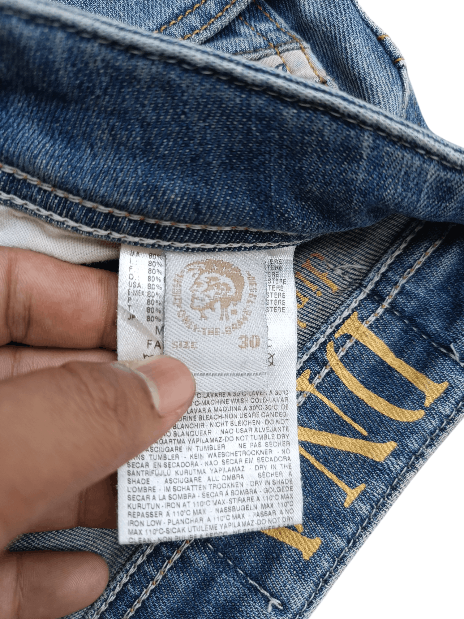 Diesel × Vintage Vintage Y2K Diesel-Co Distressed Flare Rusty Denim e201 Size US 30 / EU 46 - 11 Thumbnail