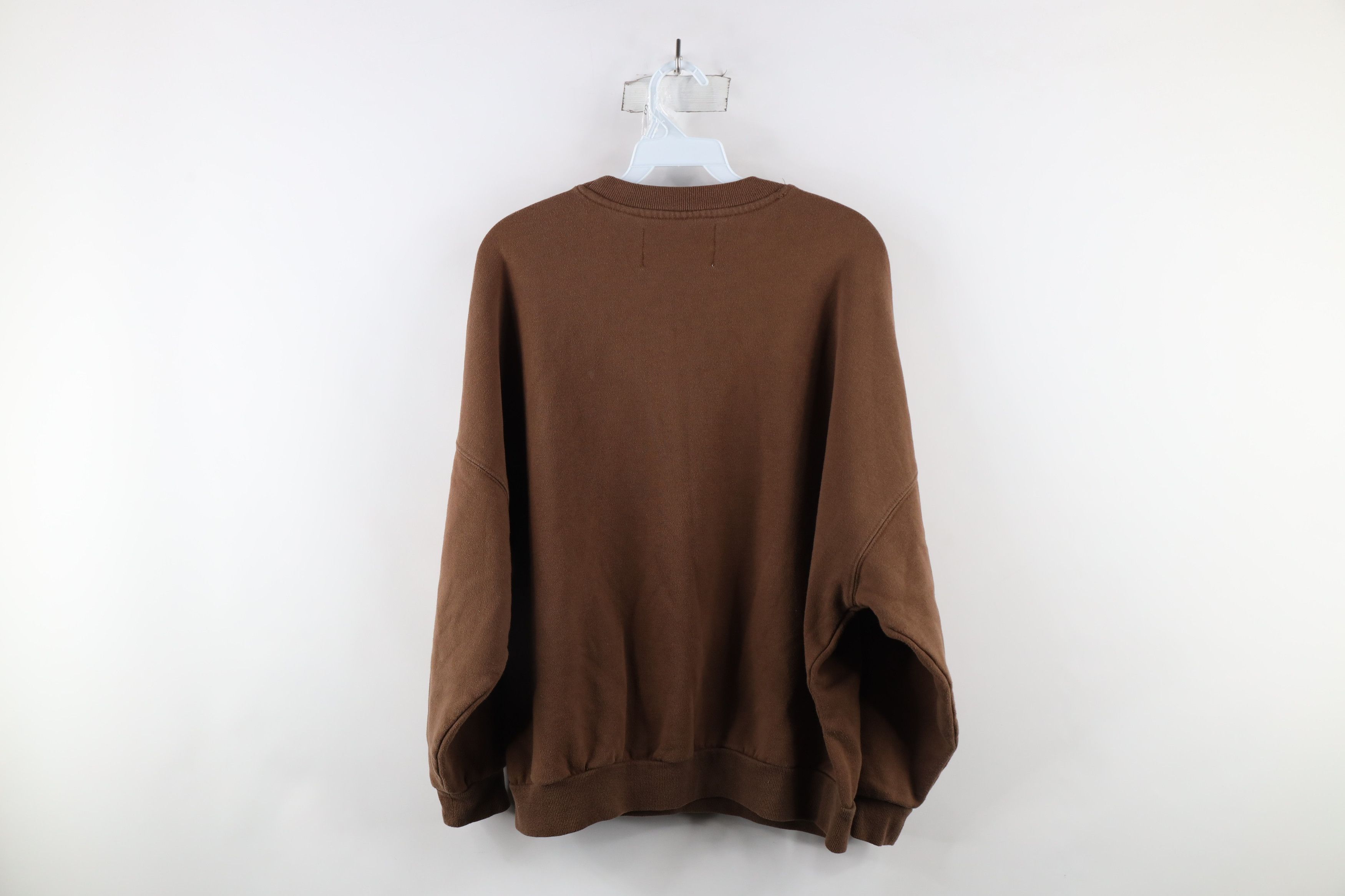 Vintage Retro Land Rover Out Oversized Crewneck Sweatshirt Brown Size XS / US 0-2 / IT 36-38 - 8 Thumbnail