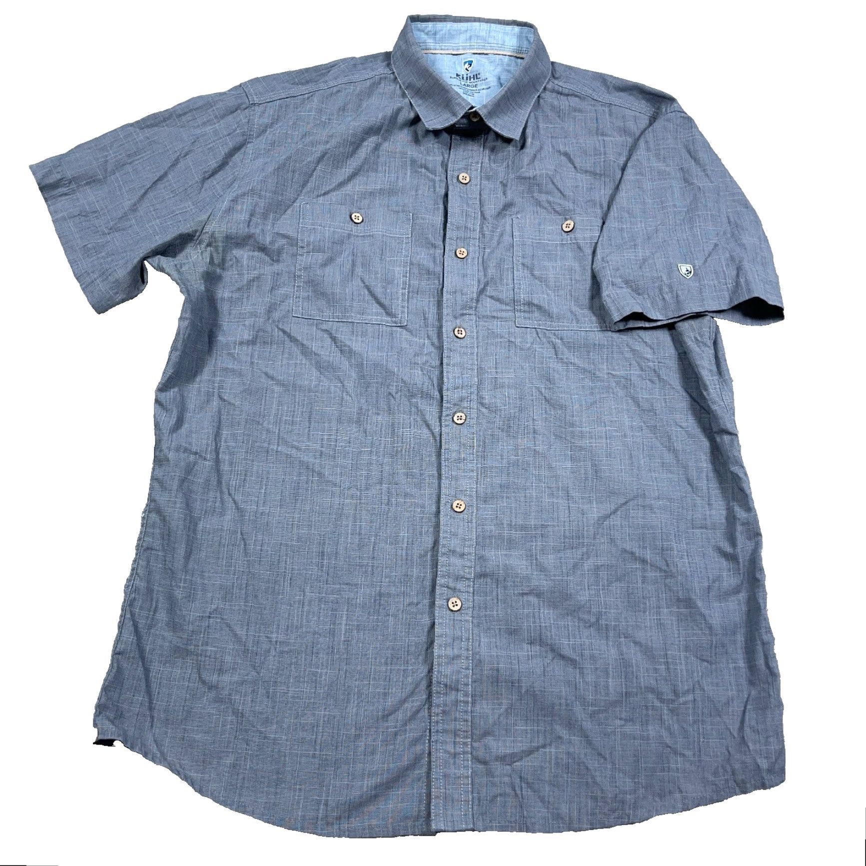 Vintage Kuhl Shirt Men Large Gray Button Up Camp Hiking Pockets Outdoor Adult Cotton Size US L / EU 52-54 / 3 - 2 Thumbnail