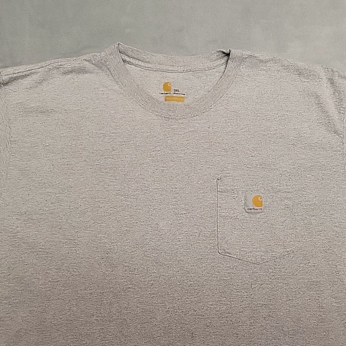 Carhartt VINTAGE Carhartt Shirt Mens 3XL Gray Original Fit Crewneck Long Sleeve Pocket Work TEE Mens Size US XXL / EU 58 / 5 - 5 Thumbnail